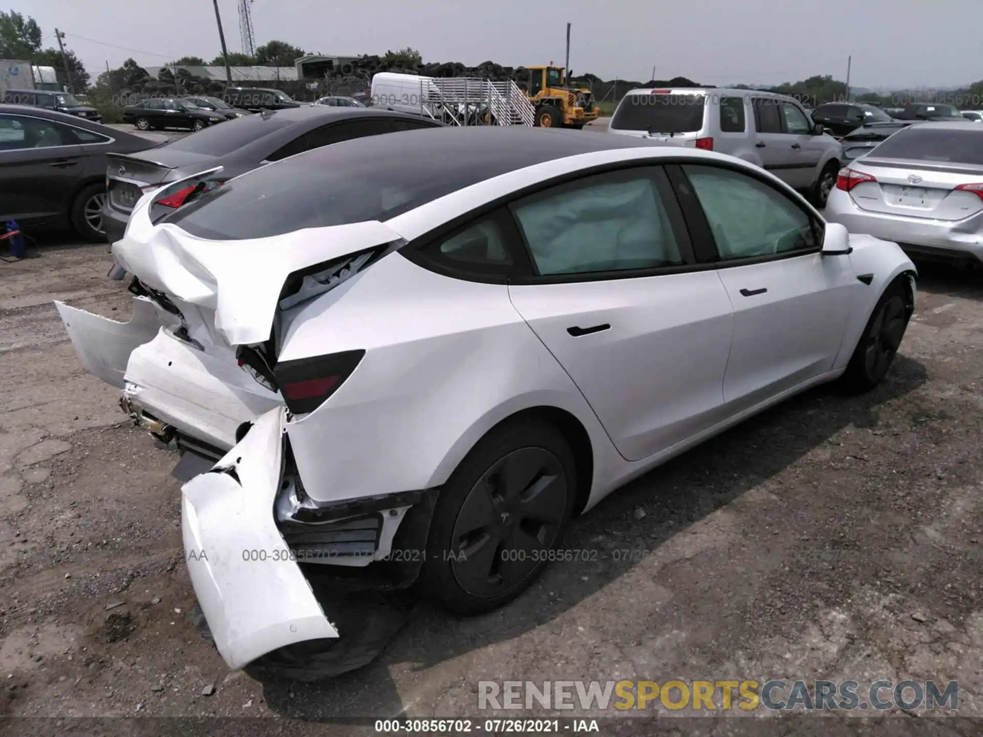 4 Photograph of a damaged car 5YJ3E1EA0MF838235 TESLA MODEL 3 2021