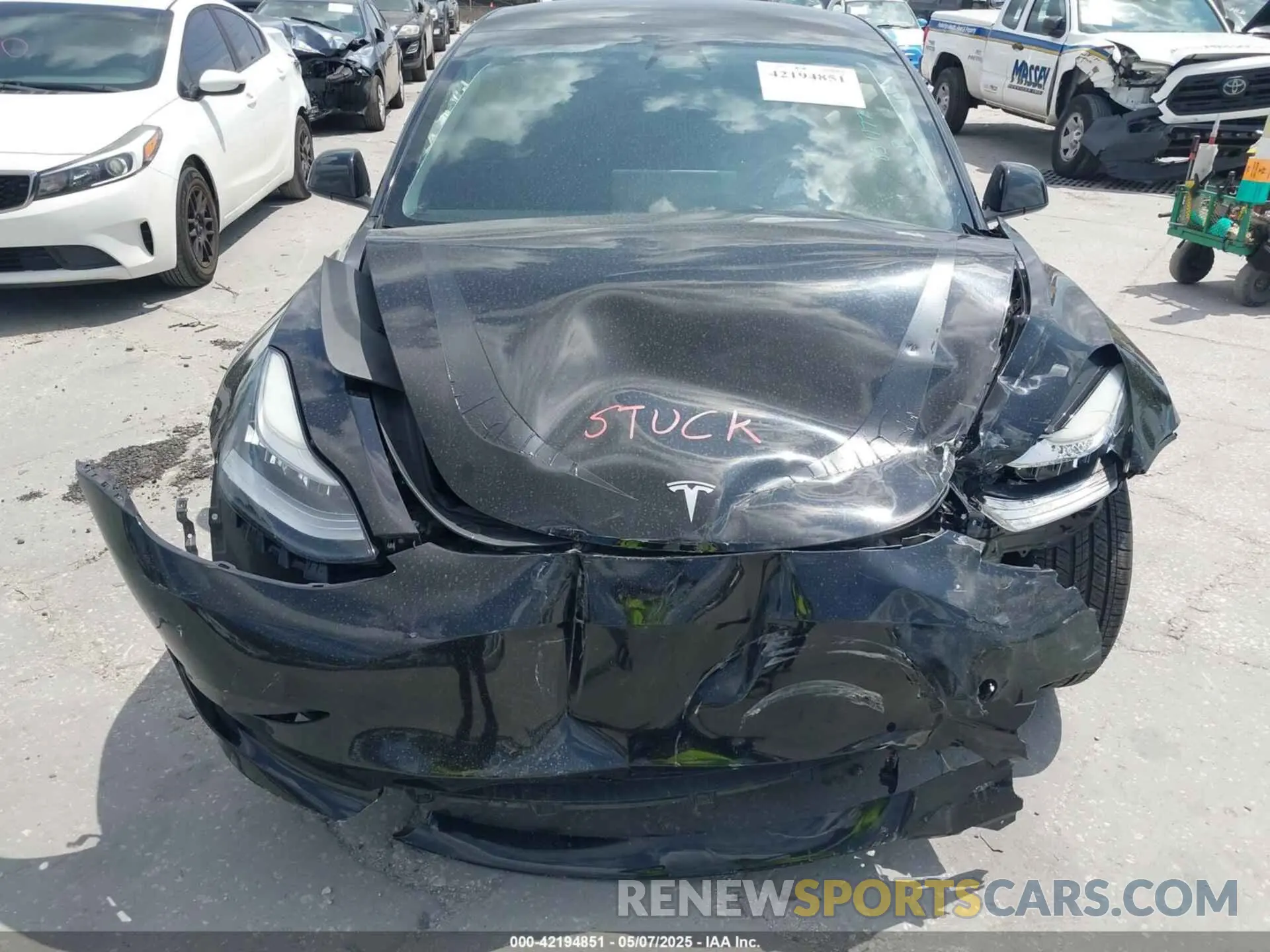 6 Photograph of a damaged car 5YJ3E1EA0MF851177 TESLA MODEL 3 2021