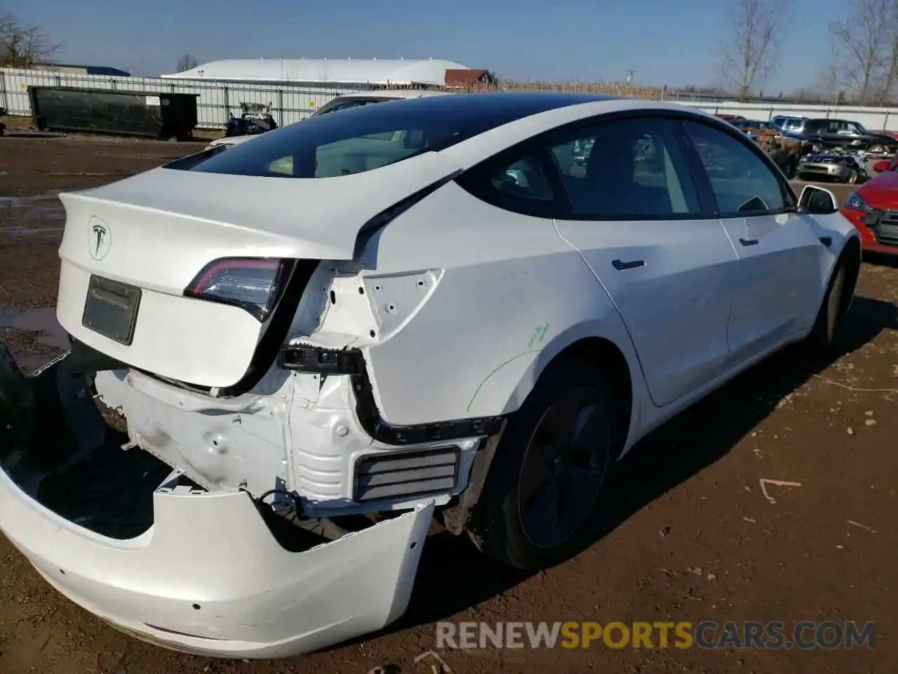 4 Photograph of a damaged car 5YJ3E1EA0MF853673 TESLA MODEL 3 2021