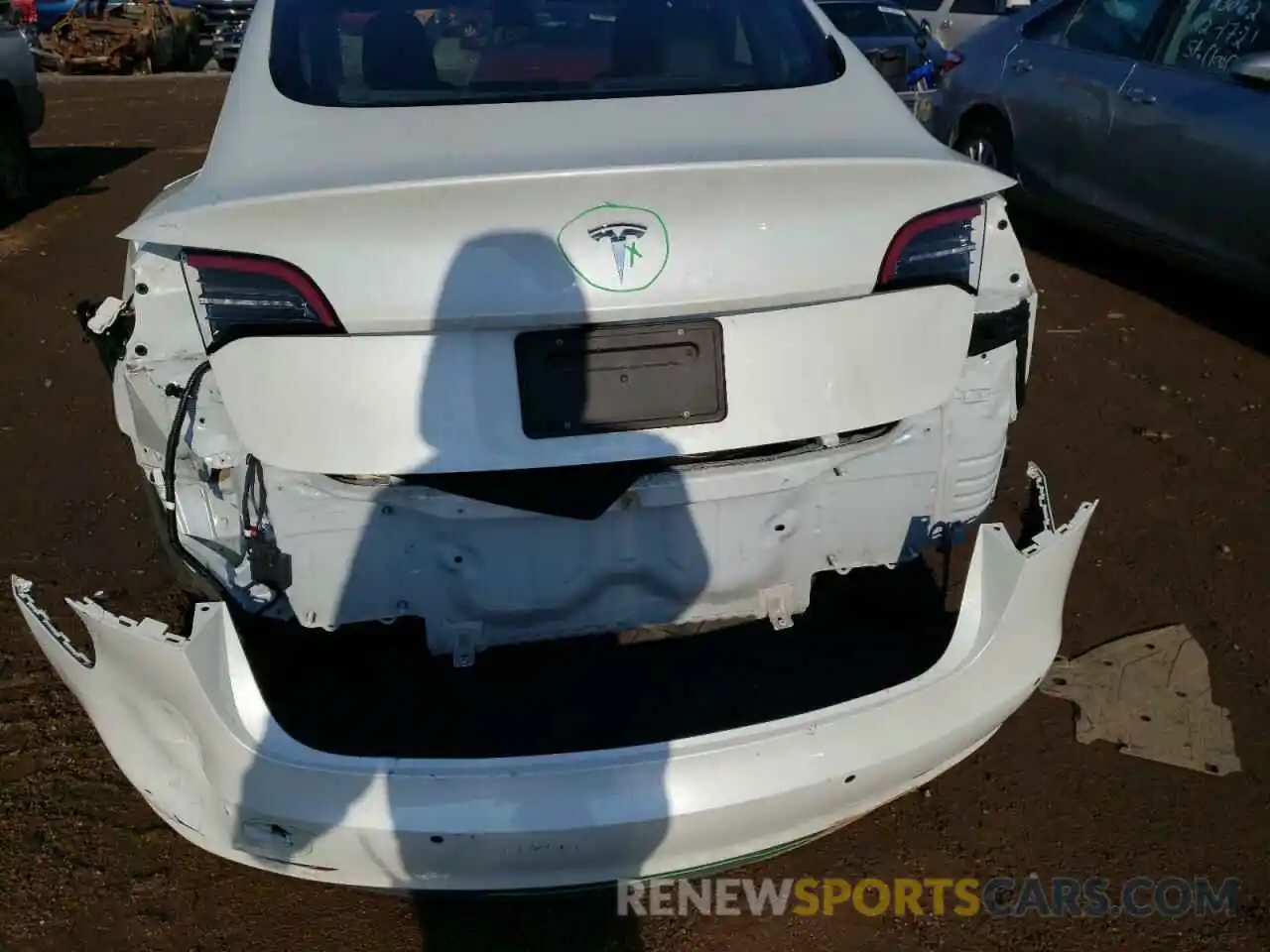 9 Photograph of a damaged car 5YJ3E1EA0MF853673 TESLA MODEL 3 2021