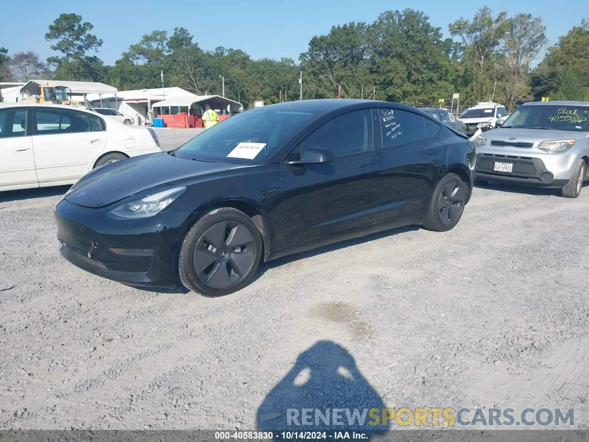 2 Photograph of a damaged car 5YJ3E1EA0MF853950 TESLA MODEL 3 2021