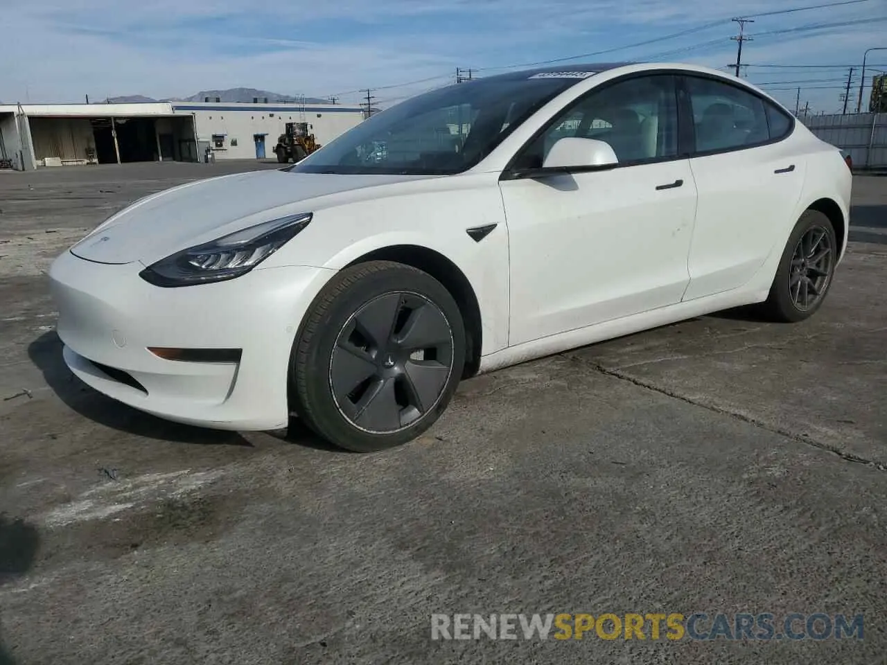1 Photograph of a damaged car 5YJ3E1EA0MF858839 TESLA MODEL 3 2021