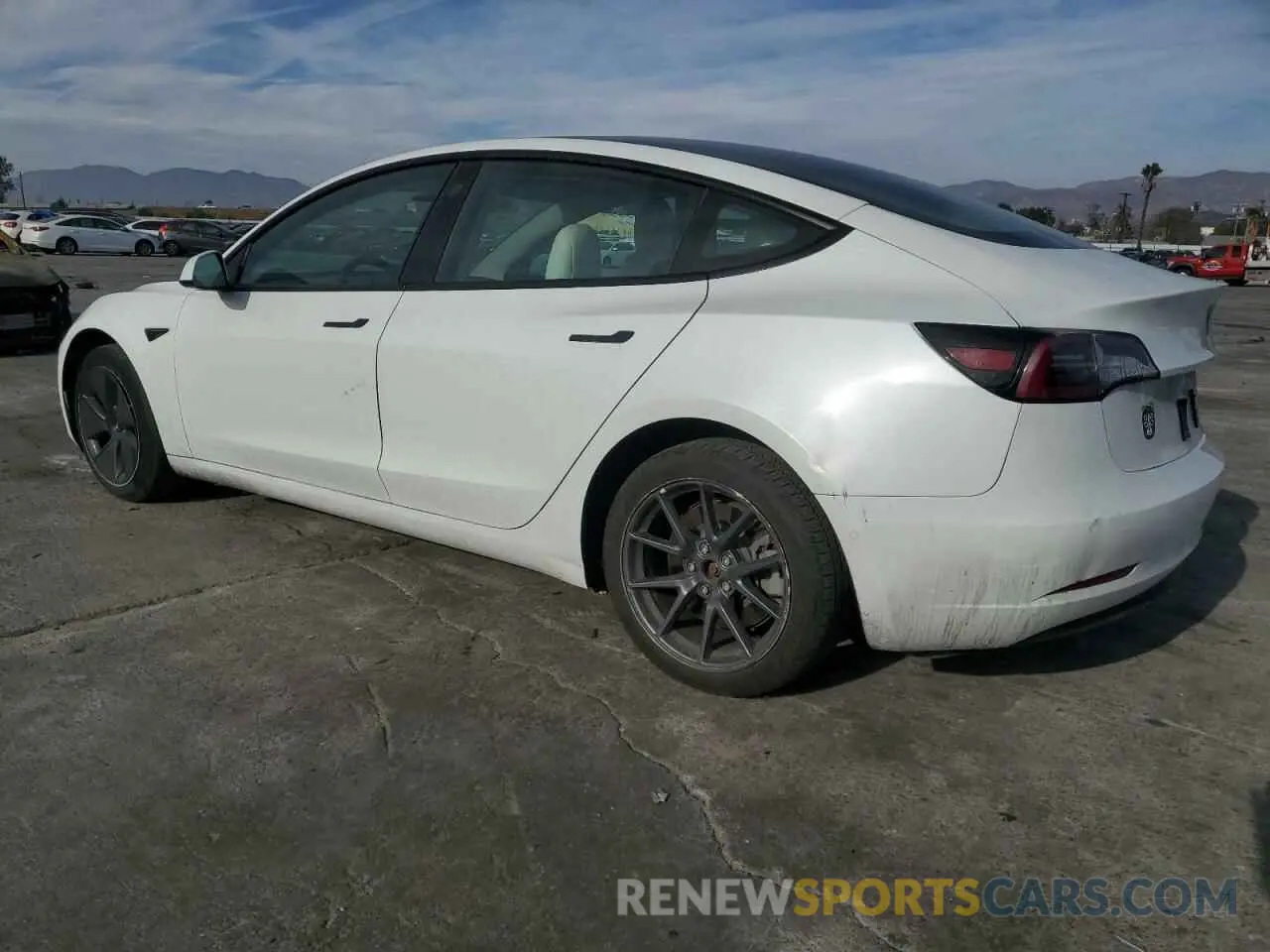 2 Photograph of a damaged car 5YJ3E1EA0MF858839 TESLA MODEL 3 2021
