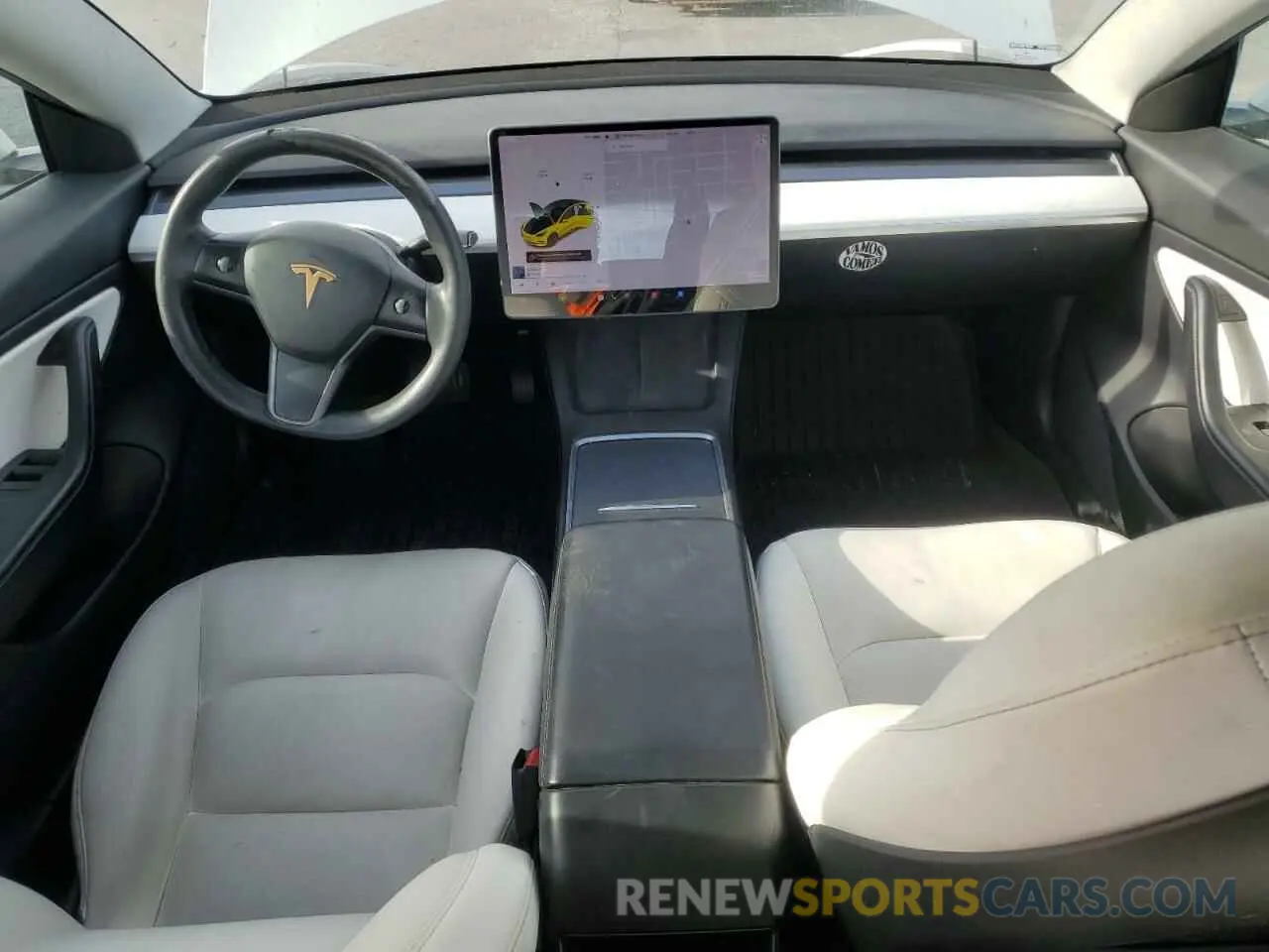 8 Photograph of a damaged car 5YJ3E1EA0MF858839 TESLA MODEL 3 2021