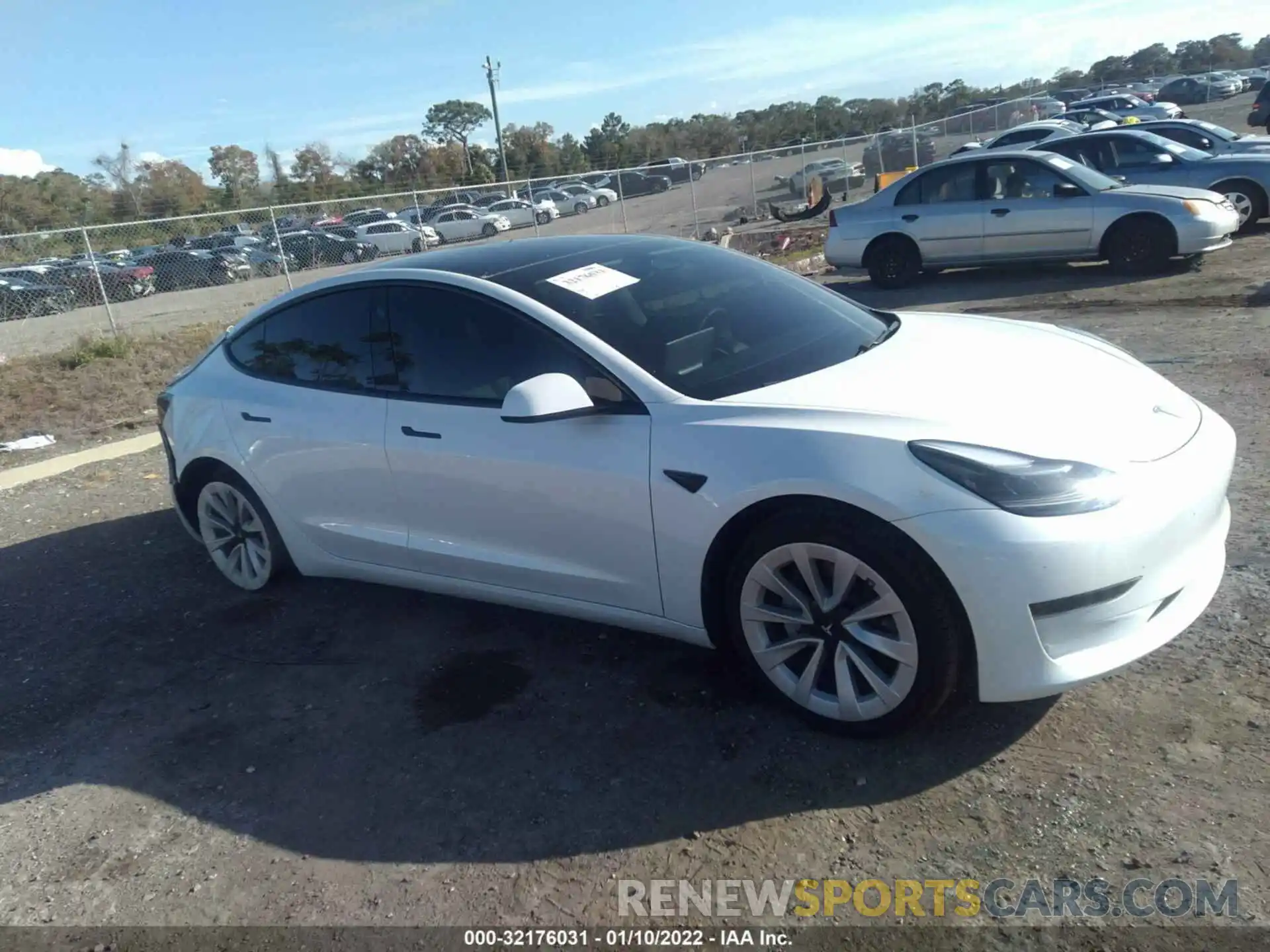 1 Photograph of a damaged car 5YJ3E1EA0MF870361 TESLA MODEL 3 2021