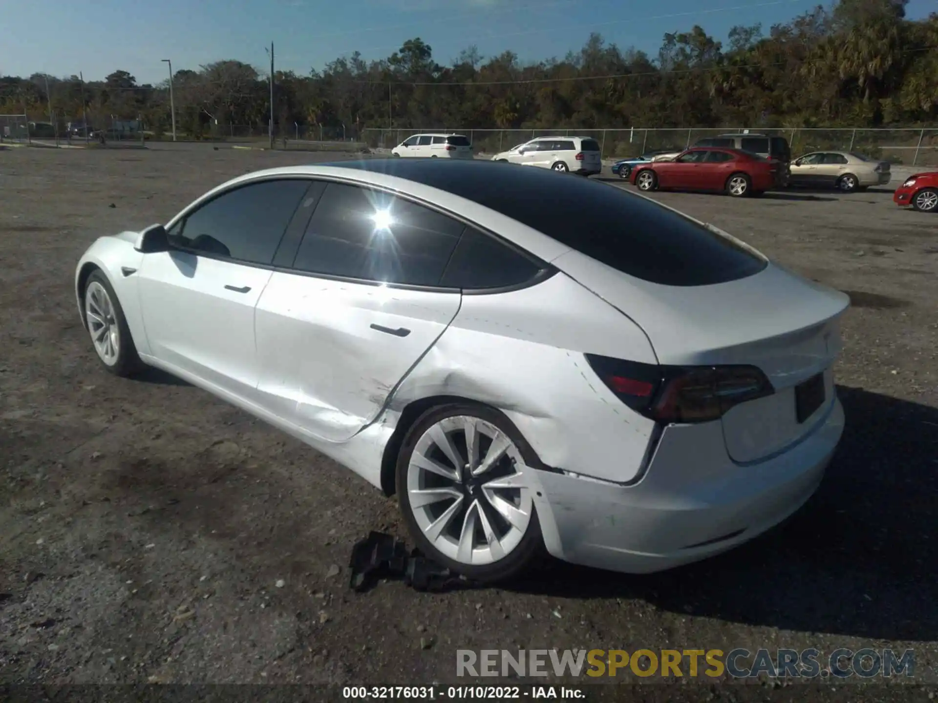 3 Photograph of a damaged car 5YJ3E1EA0MF870361 TESLA MODEL 3 2021