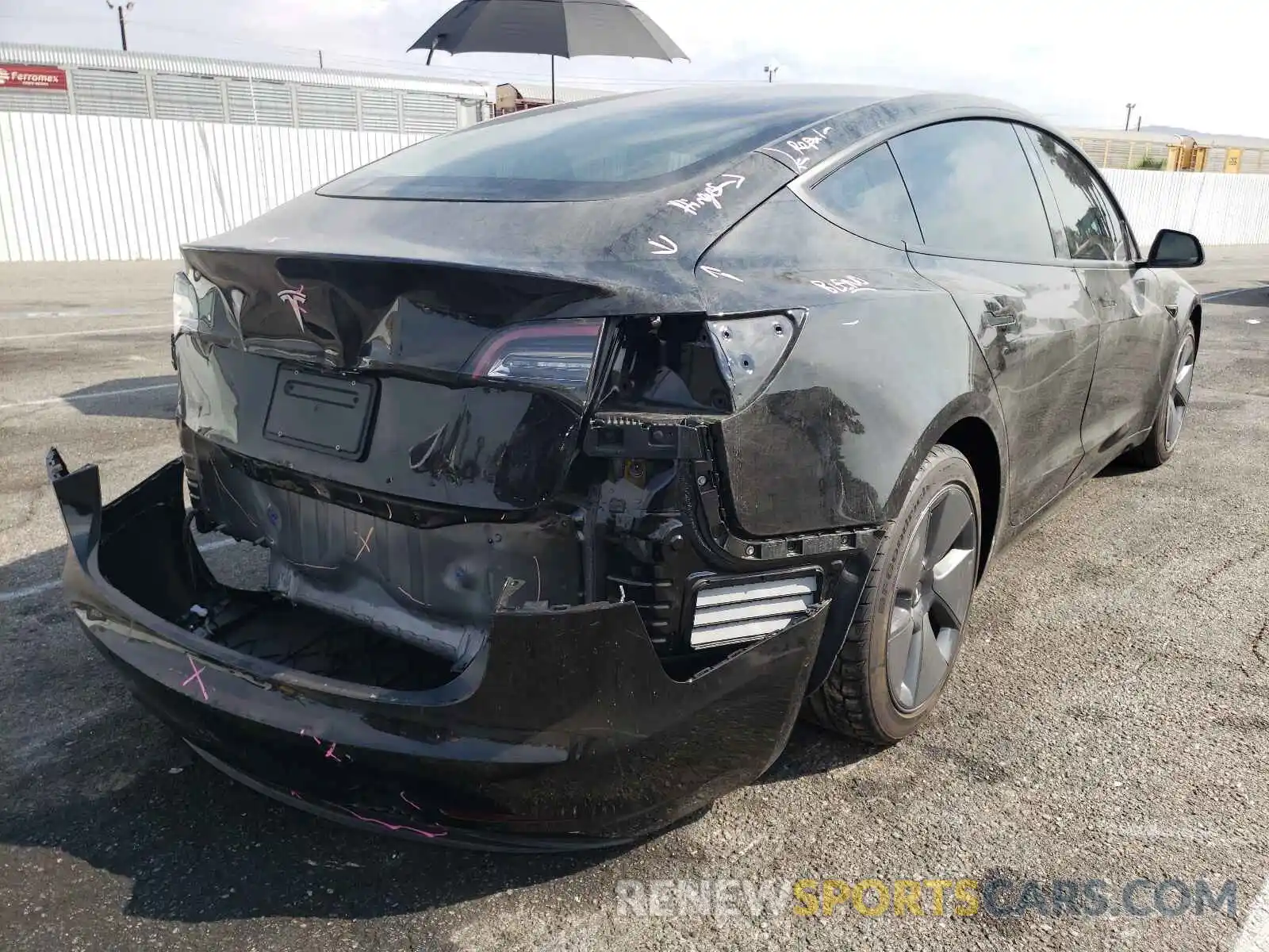 4 Photograph of a damaged car 5YJ3E1EA0MF871297 TESLA MODEL 3 2021