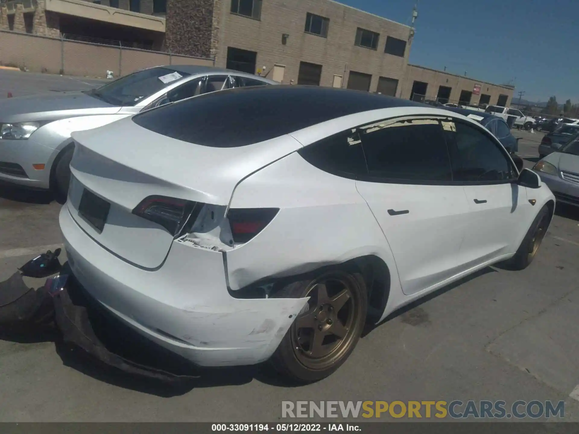 4 Photograph of a damaged car 5YJ3E1EA0MF874183 TESLA MODEL 3 2021