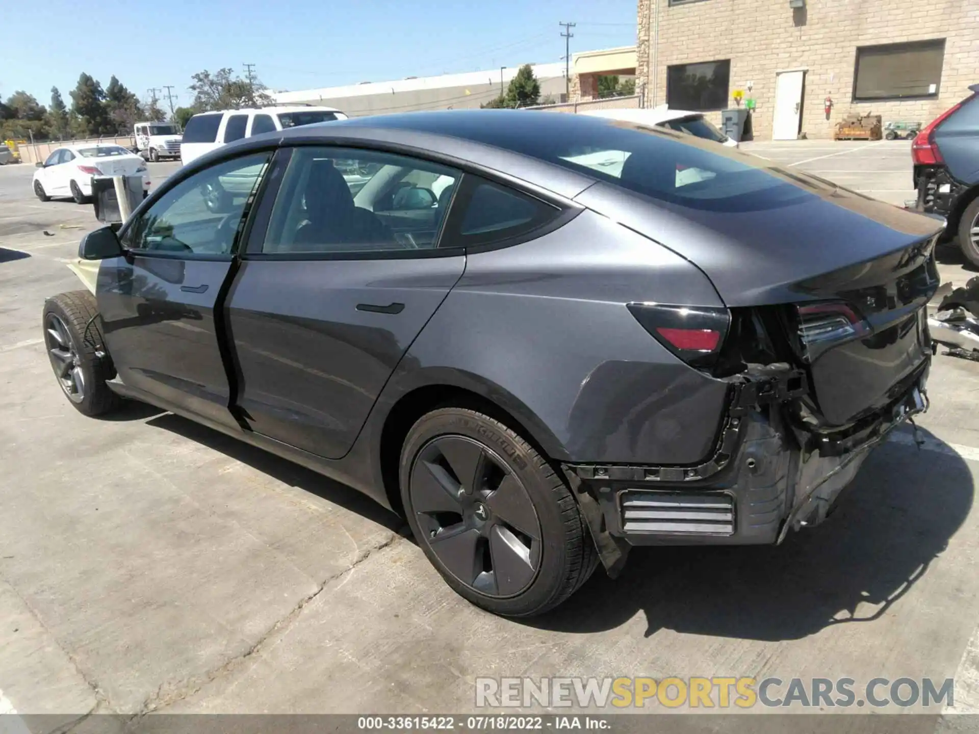 3 Photograph of a damaged car 5YJ3E1EA0MF875981 TESLA MODEL 3 2021