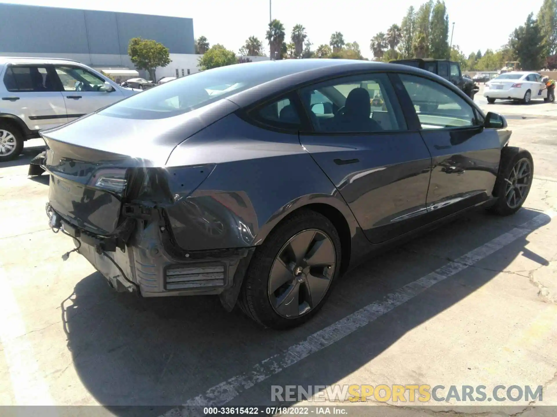 4 Photograph of a damaged car 5YJ3E1EA0MF875981 TESLA MODEL 3 2021