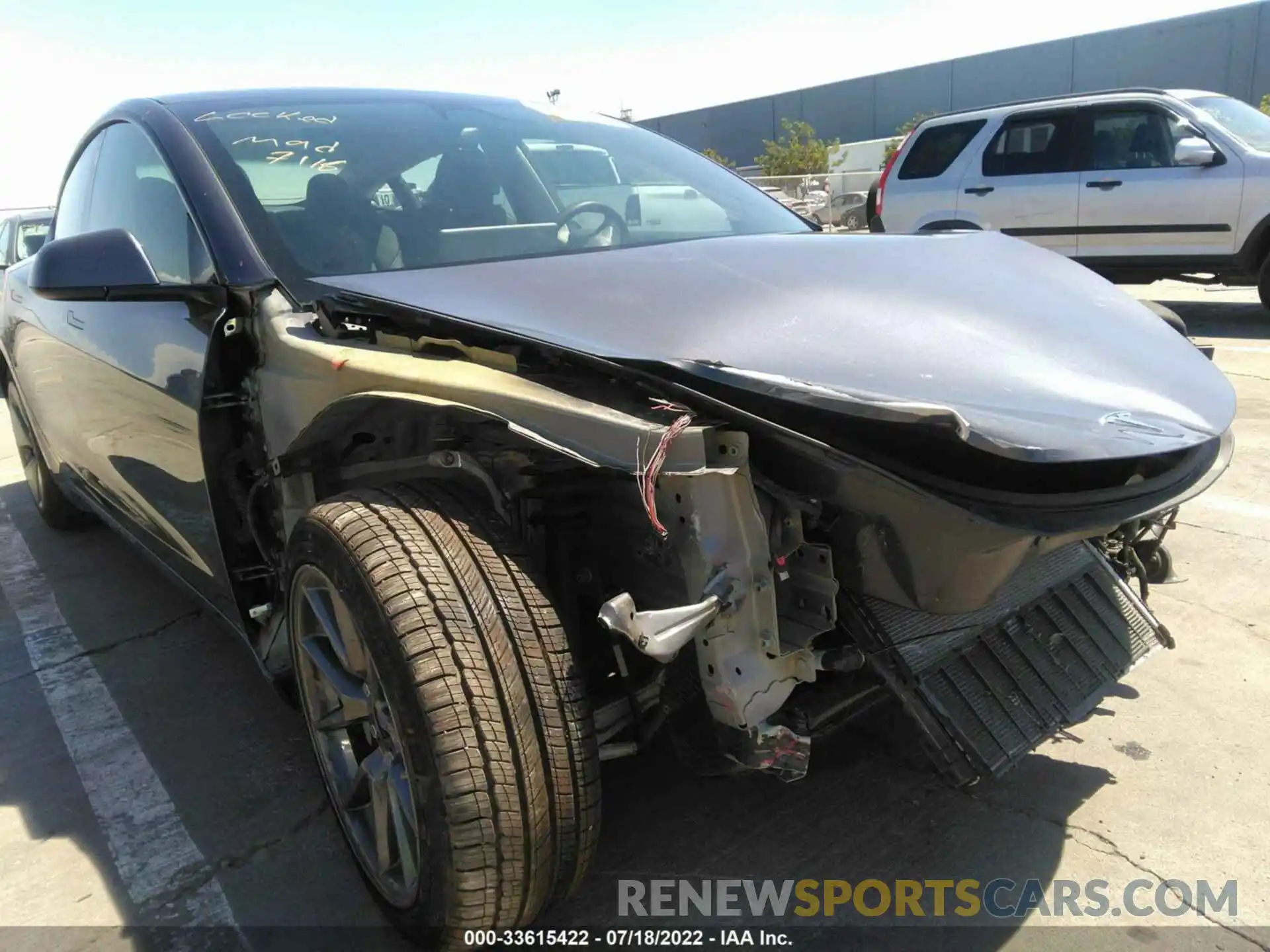 6 Photograph of a damaged car 5YJ3E1EA0MF875981 TESLA MODEL 3 2021