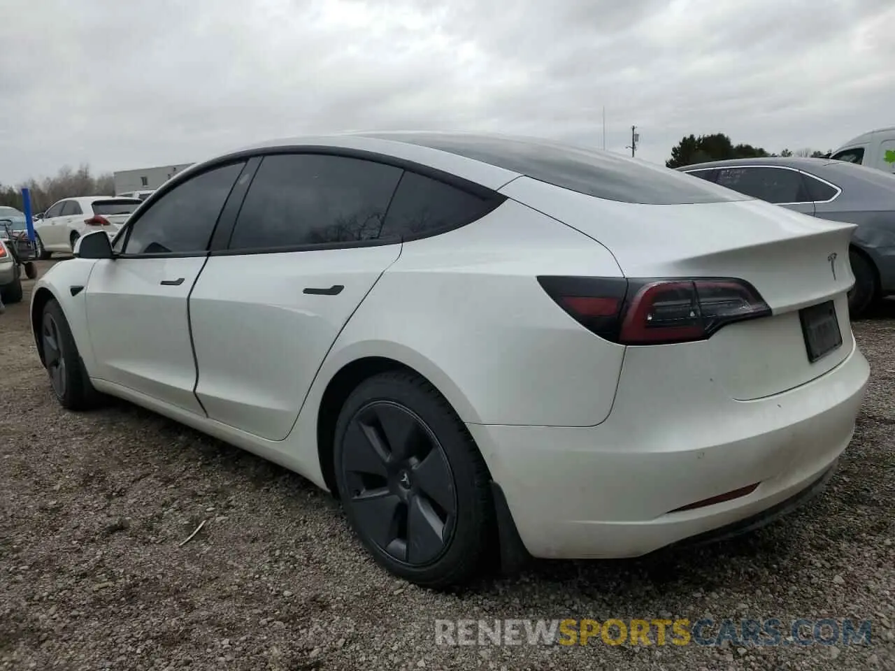2 Photograph of a damaged car 5YJ3E1EA0MF906162 TESLA MODEL 3 2021