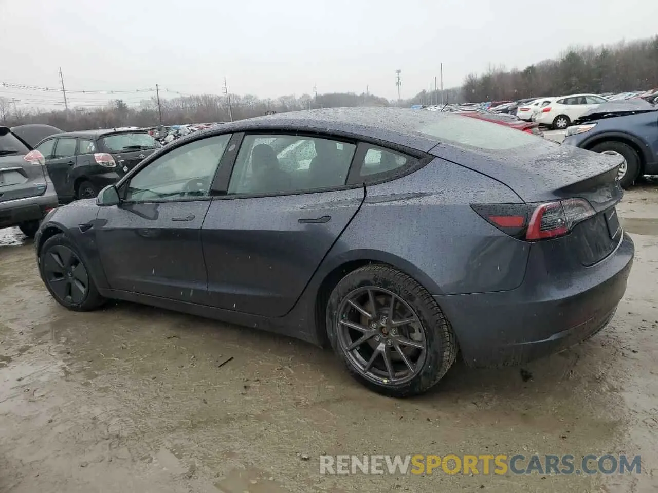 2 Photograph of a damaged car 5YJ3E1EA0MF907358 TESLA MODEL 3 2021