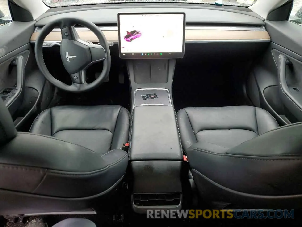 8 Photograph of a damaged car 5YJ3E1EA0MF907358 TESLA MODEL 3 2021