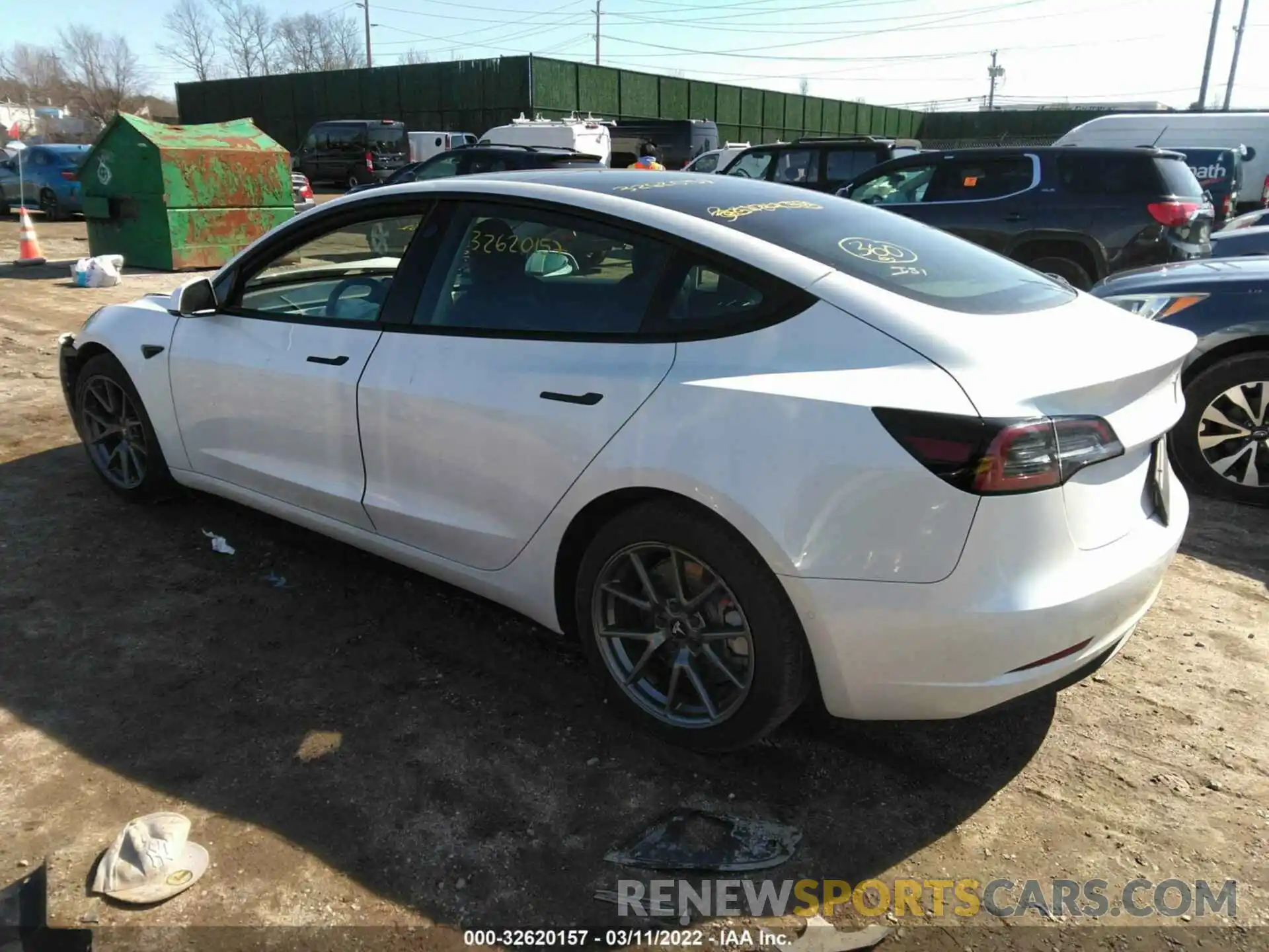 3 Photograph of a damaged car 5YJ3E1EA0MF911412 TESLA MODEL 3 2021