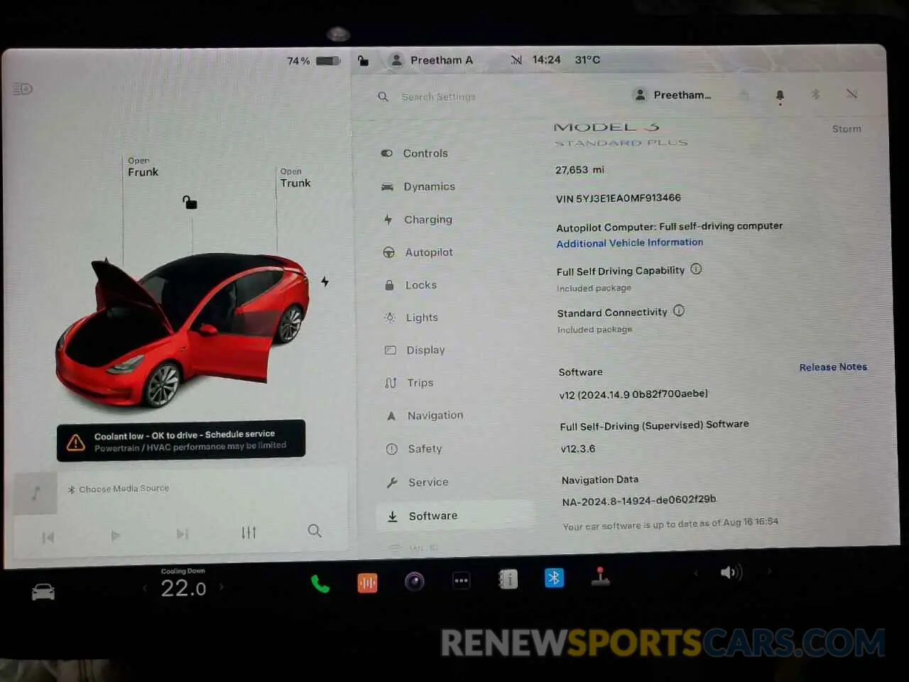 9 Photograph of a damaged car 5YJ3E1EA0MF913466 TESLA MODEL 3 2021