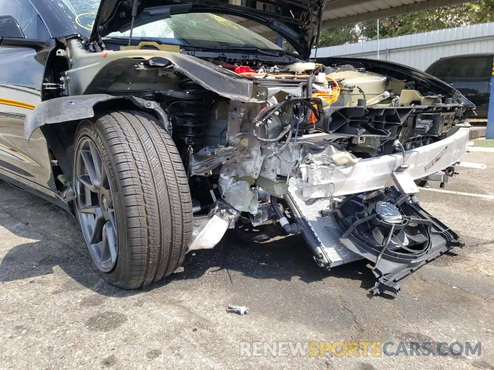 9 Photograph of a damaged car 5YJ3E1EA0MF922281 TESLA MODEL 3 2021