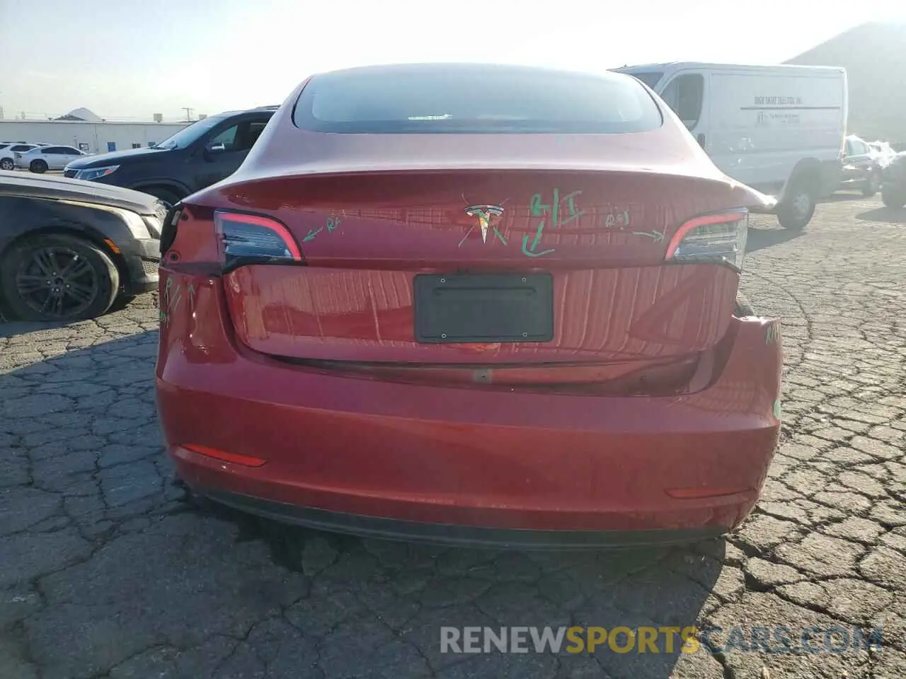 6 Photograph of a damaged car 5YJ3E1EA0MF939193 TESLA MODEL 3 2021