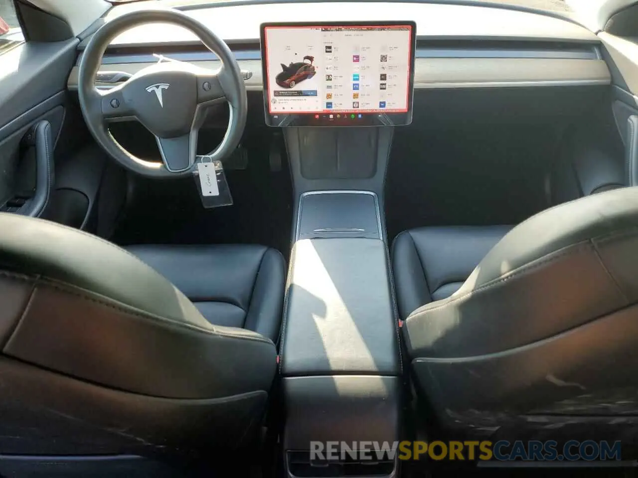 8 Photograph of a damaged car 5YJ3E1EA0MF939193 TESLA MODEL 3 2021