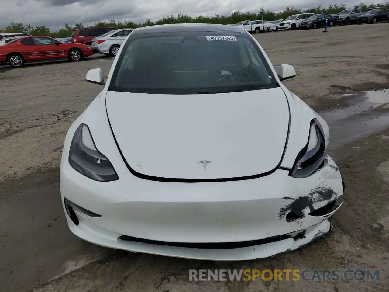 5 Photograph of a damaged car 5YJ3E1EA0MF939730 TESLA MODEL 3 2021