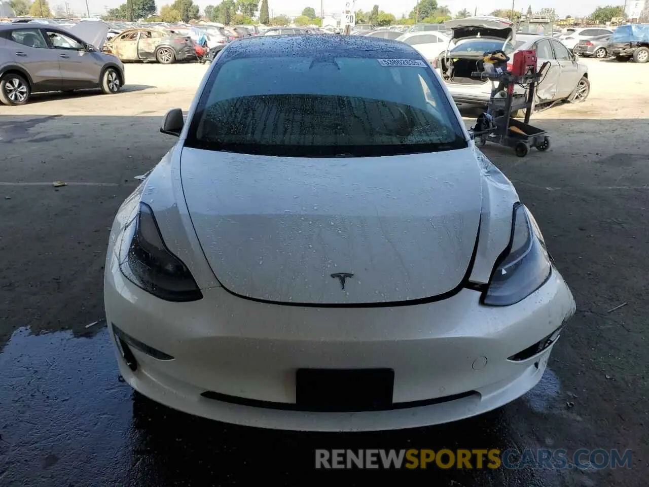 5 Photograph of a damaged car 5YJ3E1EA0MF940389 TESLA MODEL 3 2021