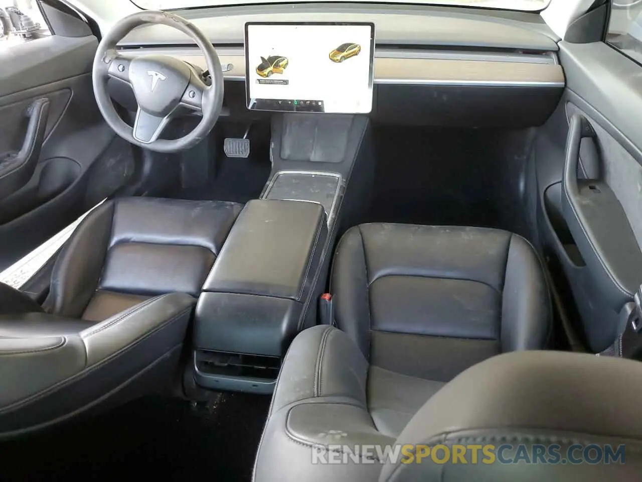8 Photograph of a damaged car 5YJ3E1EA0MF940389 TESLA MODEL 3 2021