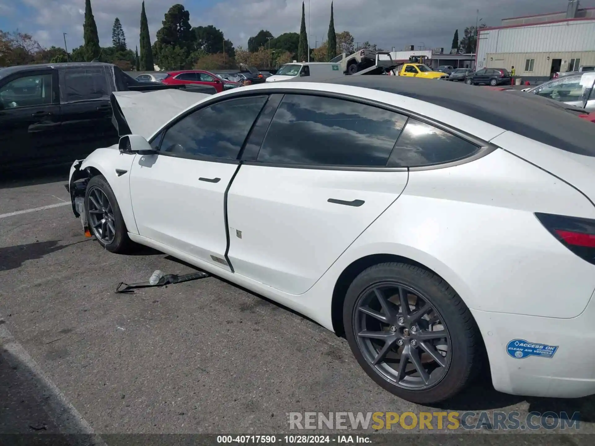 13 Photograph of a damaged car 5YJ3E1EA0MF940540 TESLA MODEL 3 2021