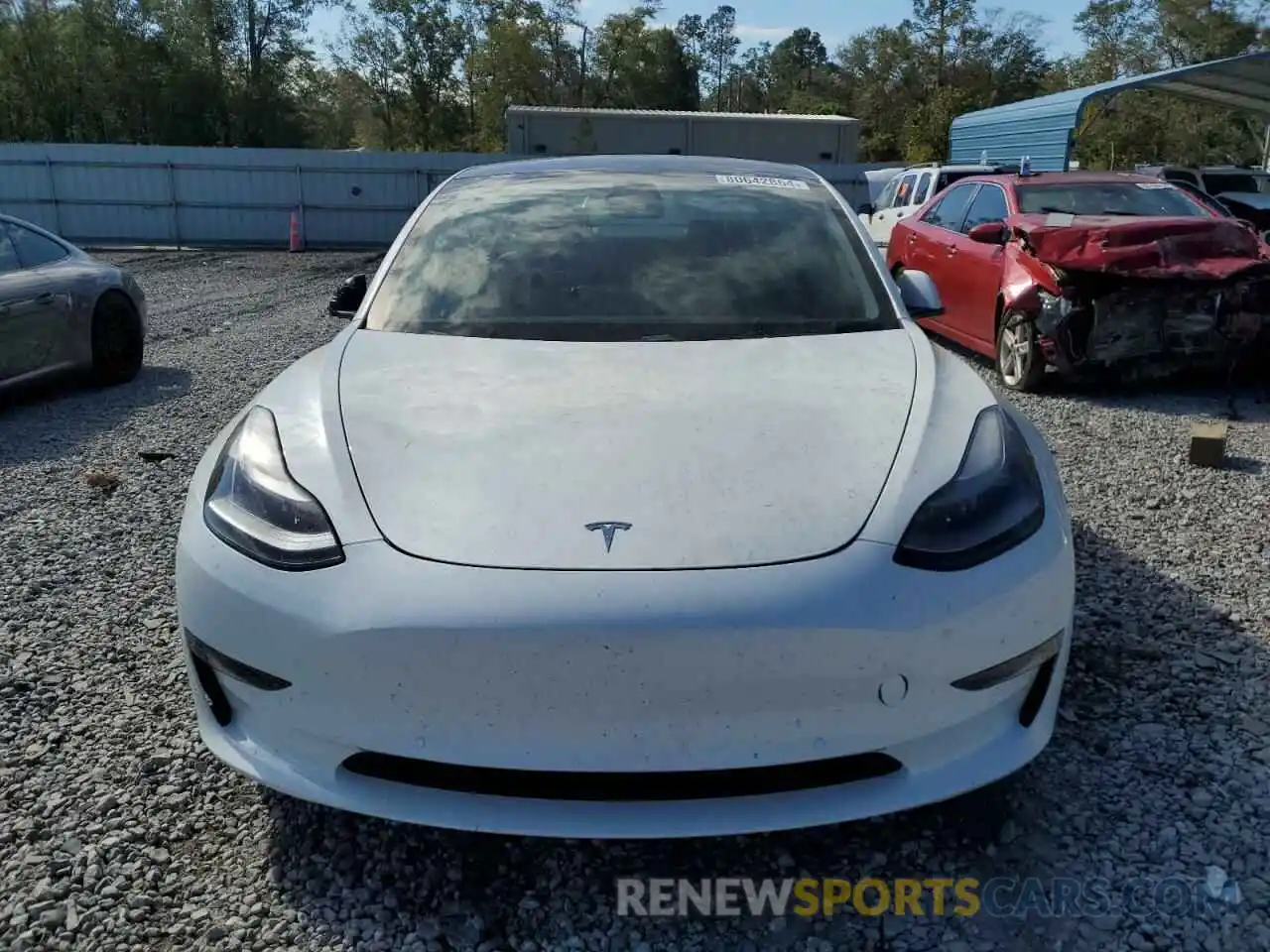 5 Photograph of a damaged car 5YJ3E1EA0MF976356 TESLA MODEL 3 2021