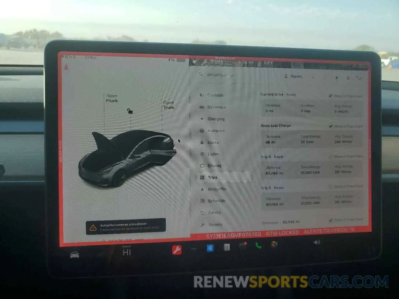 9 Photograph of a damaged car 5YJ3E1EA0MF976700 TESLA MODEL 3 2021