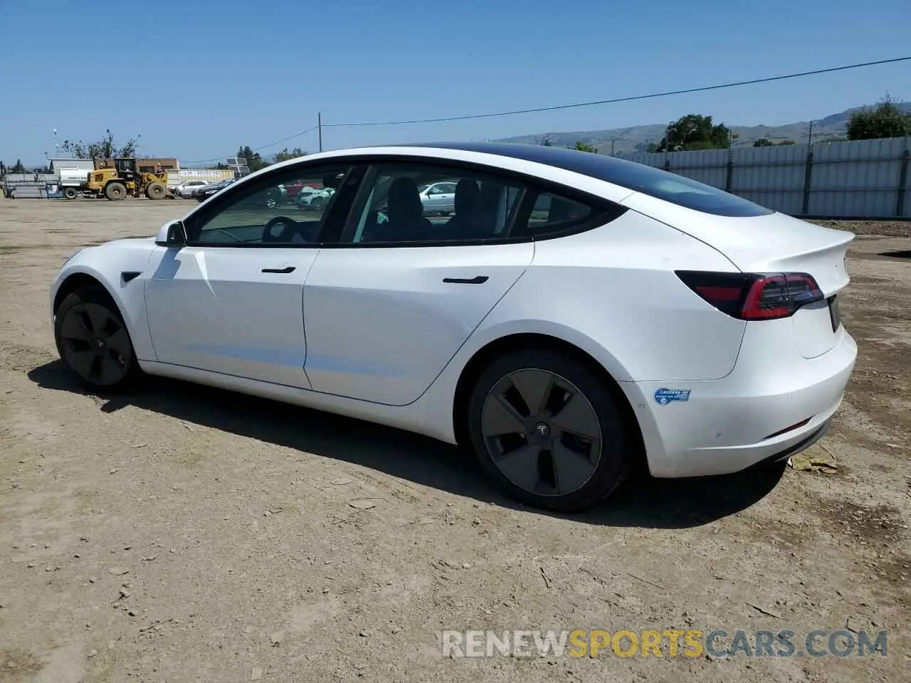 2 Photograph of a damaged car 5YJ3E1EA0MF985574 TESLA MODEL 3 2021