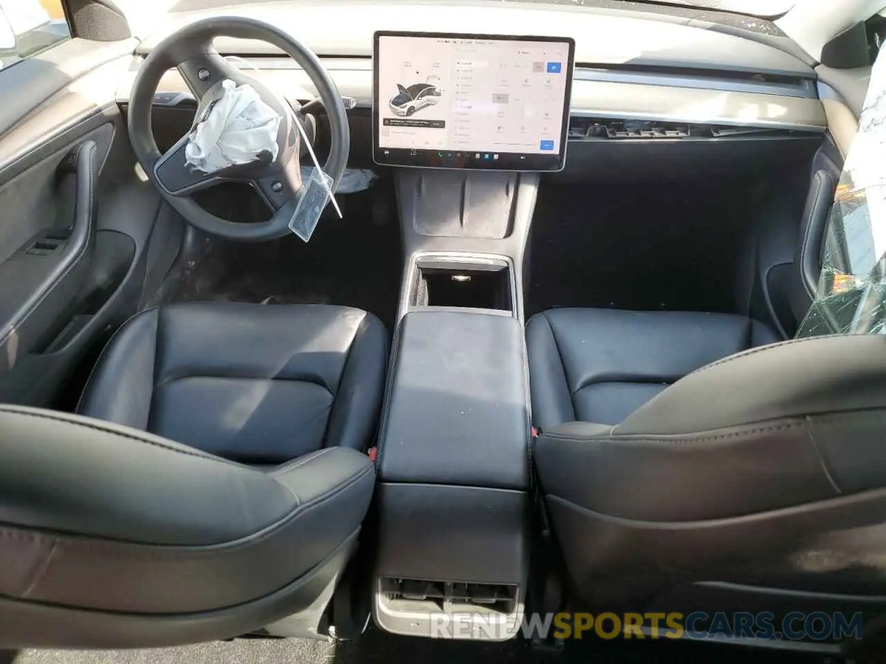 8 Photograph of a damaged car 5YJ3E1EA0MF985574 TESLA MODEL 3 2021