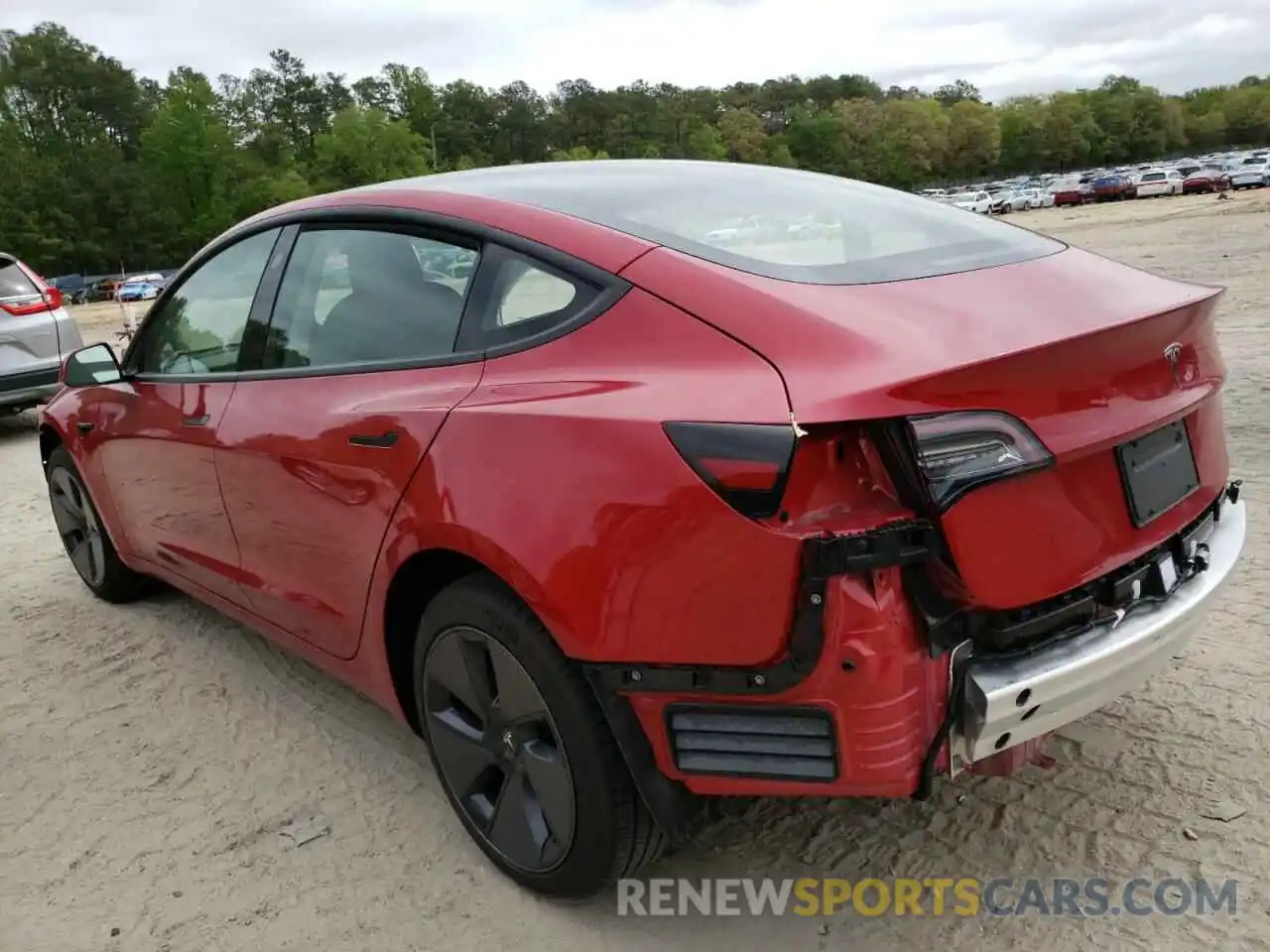 3 Photograph of a damaged car 5YJ3E1EA0MF991472 TESLA MODEL 3 2021