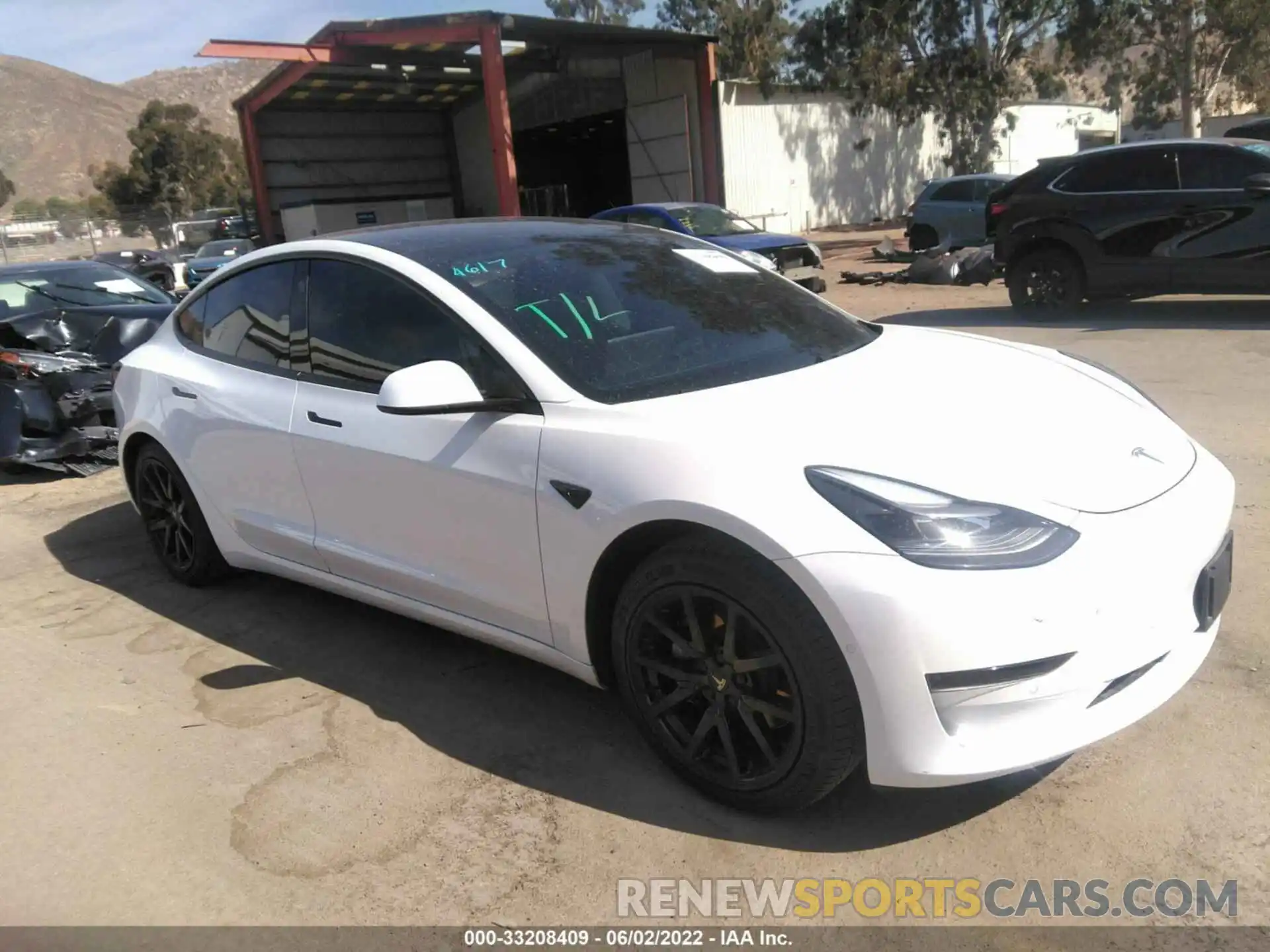 1 Photograph of a damaged car 5YJ3E1EA0MF994906 TESLA MODEL 3 2021