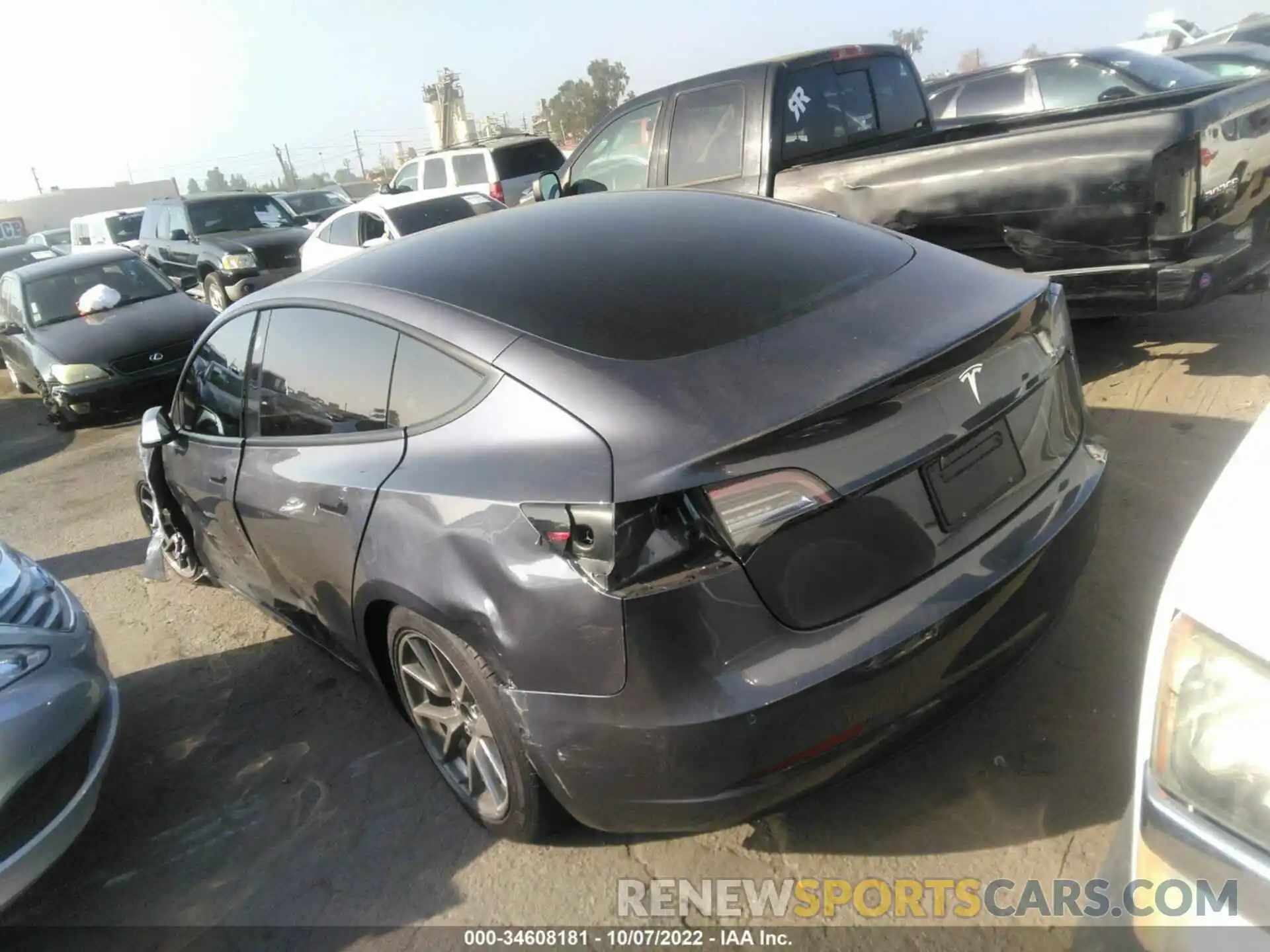 3 Photograph of a damaged car 5YJ3E1EA1MF027902 TESLA MODEL 3 2021