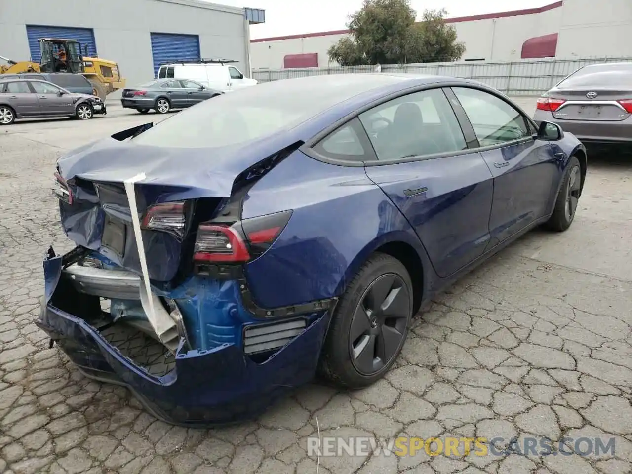 4 Photograph of a damaged car 5YJ3E1EA1MF060527 TESLA MODEL 3 2021