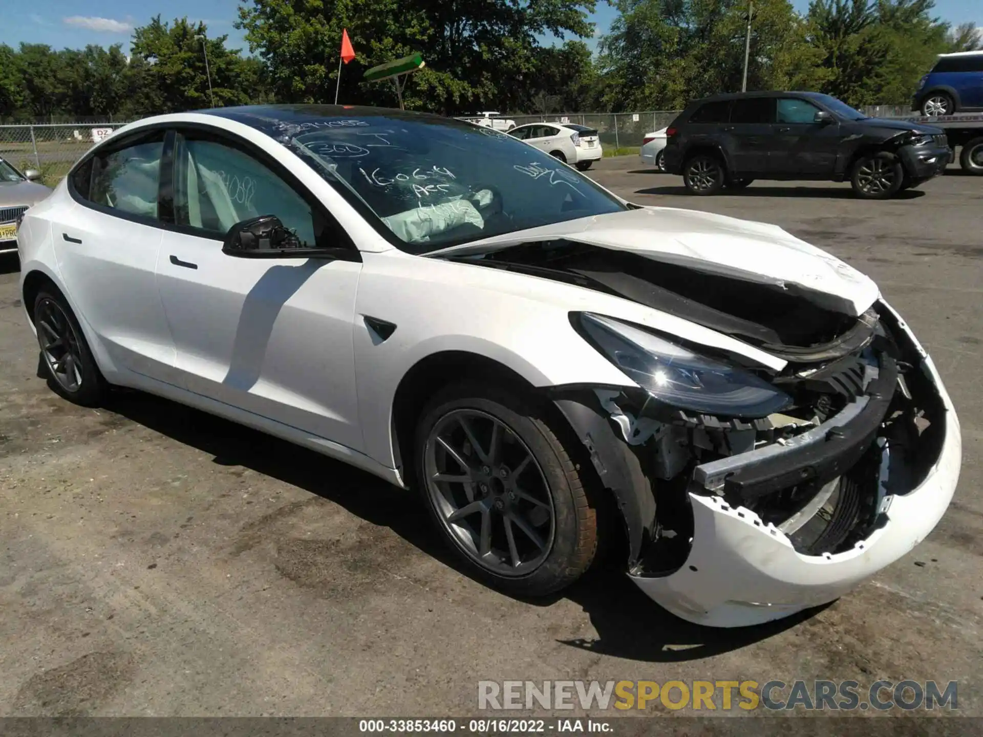 1 Photograph of a damaged car 5YJ3E1EA1MF060625 TESLA MODEL 3 2021