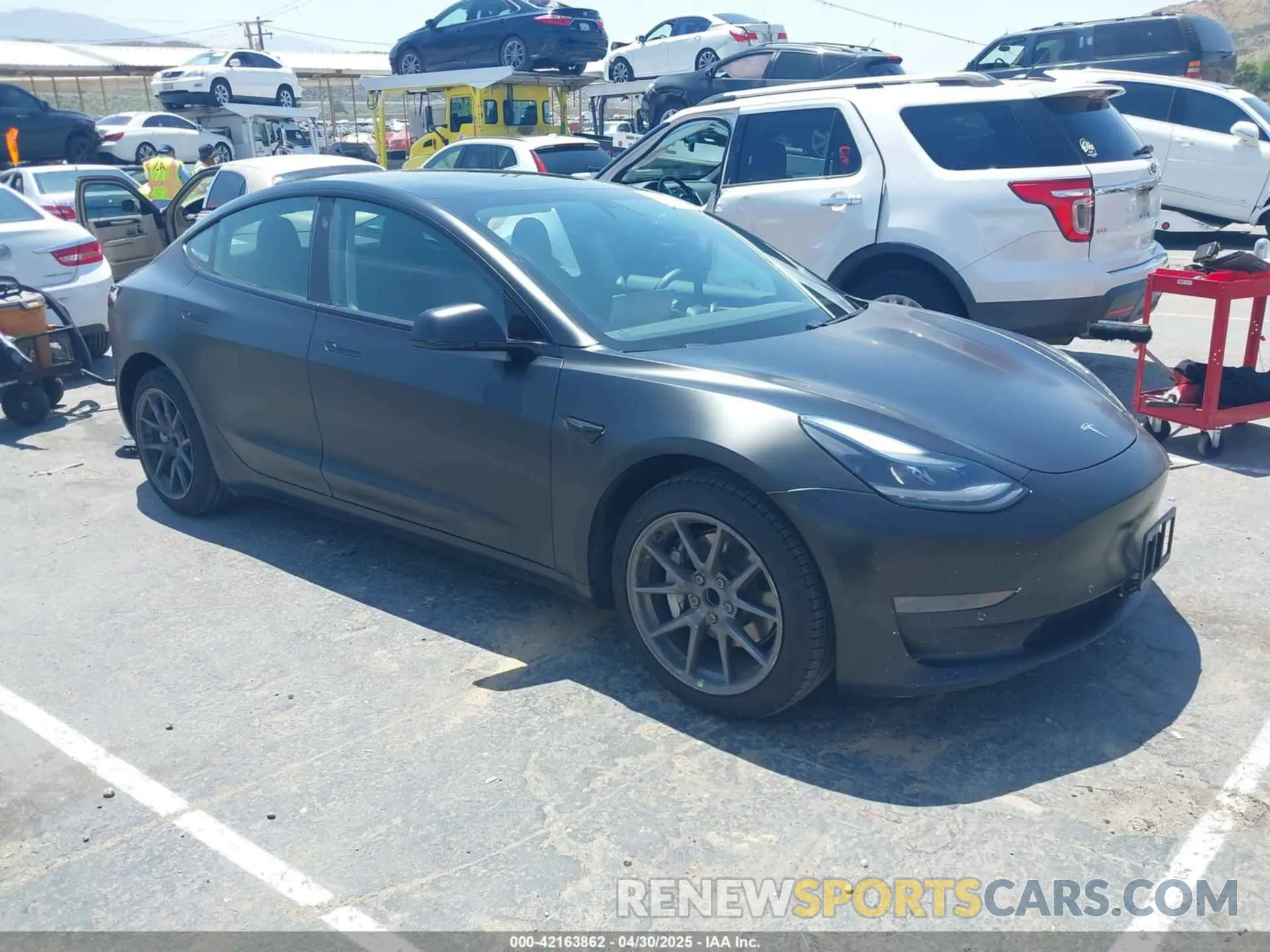 1 Photograph of a damaged car 5YJ3E1EA1MF067610 TESLA MODEL 3 2021