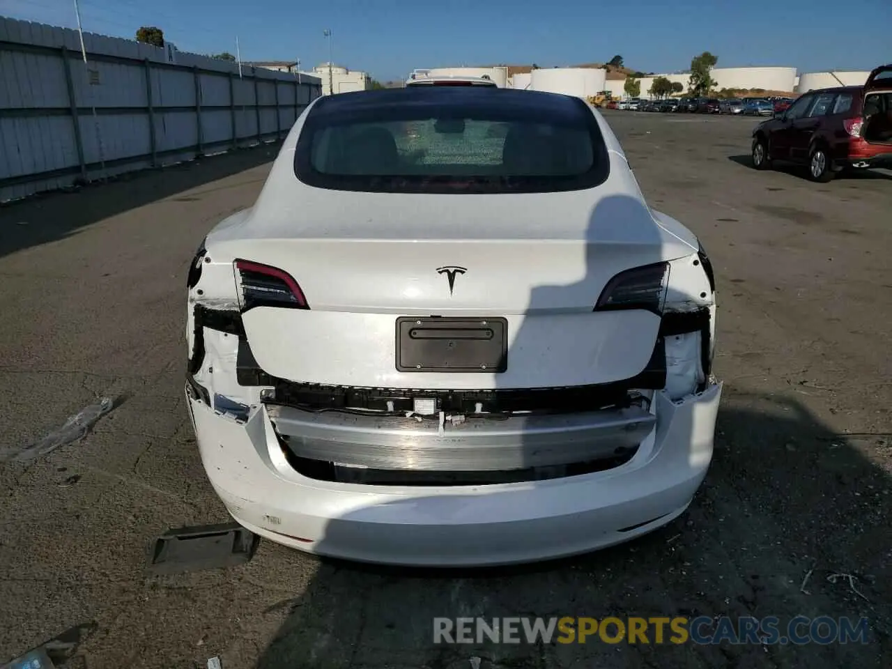 6 Photograph of a damaged car 5YJ3E1EA1MF070734 TESLA MODEL 3 2021