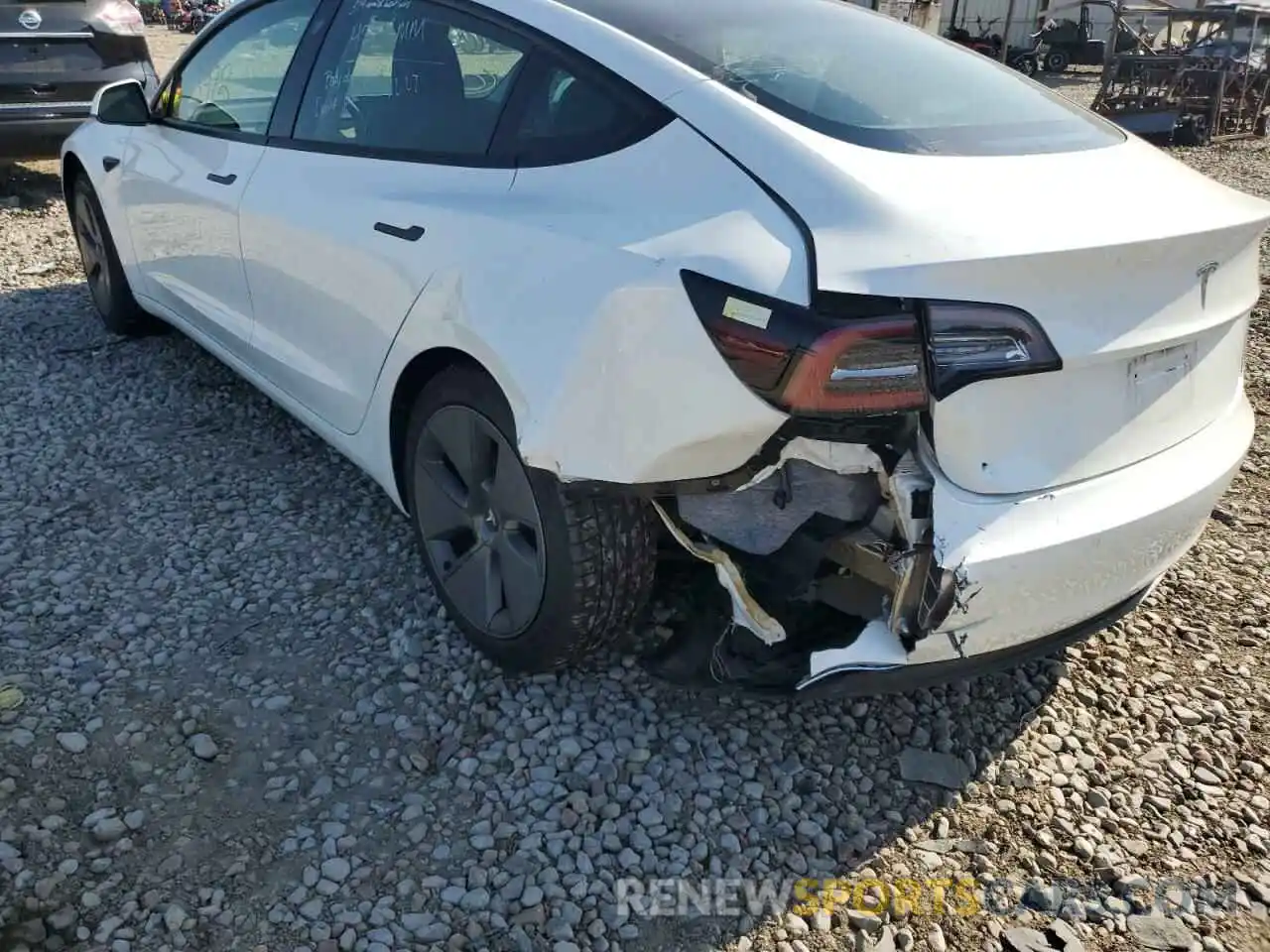 9 Photograph of a damaged car 5YJ3E1EA1MF086027 TESLA MODEL 3 2021