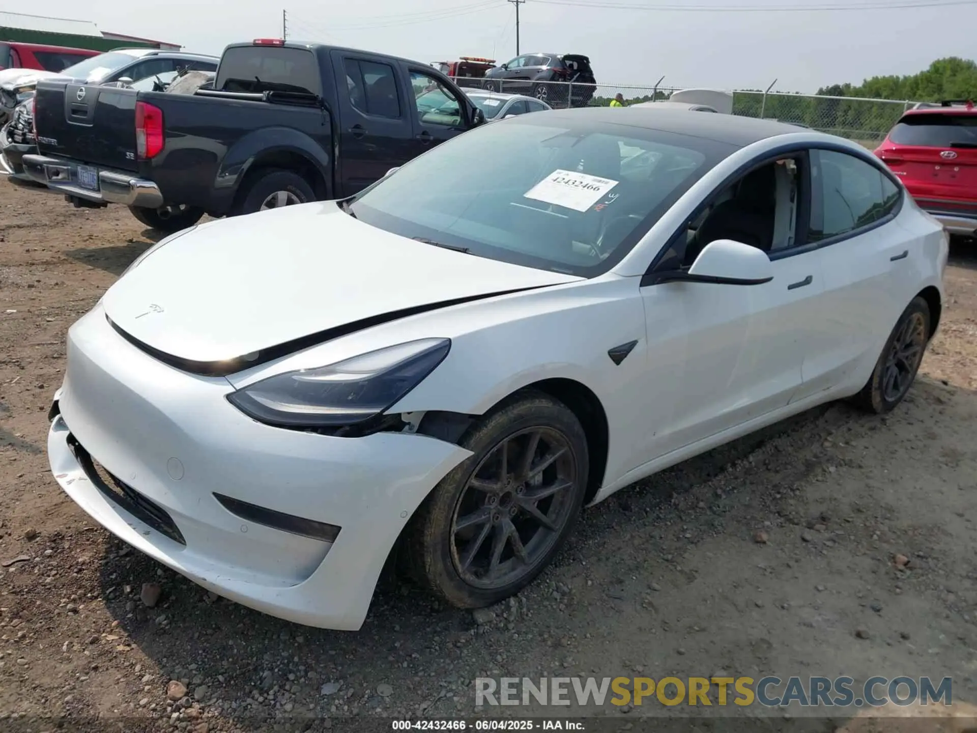 2 Photograph of a damaged car 5YJ3E1EA1MF086741 TESLA MODEL 3 2021