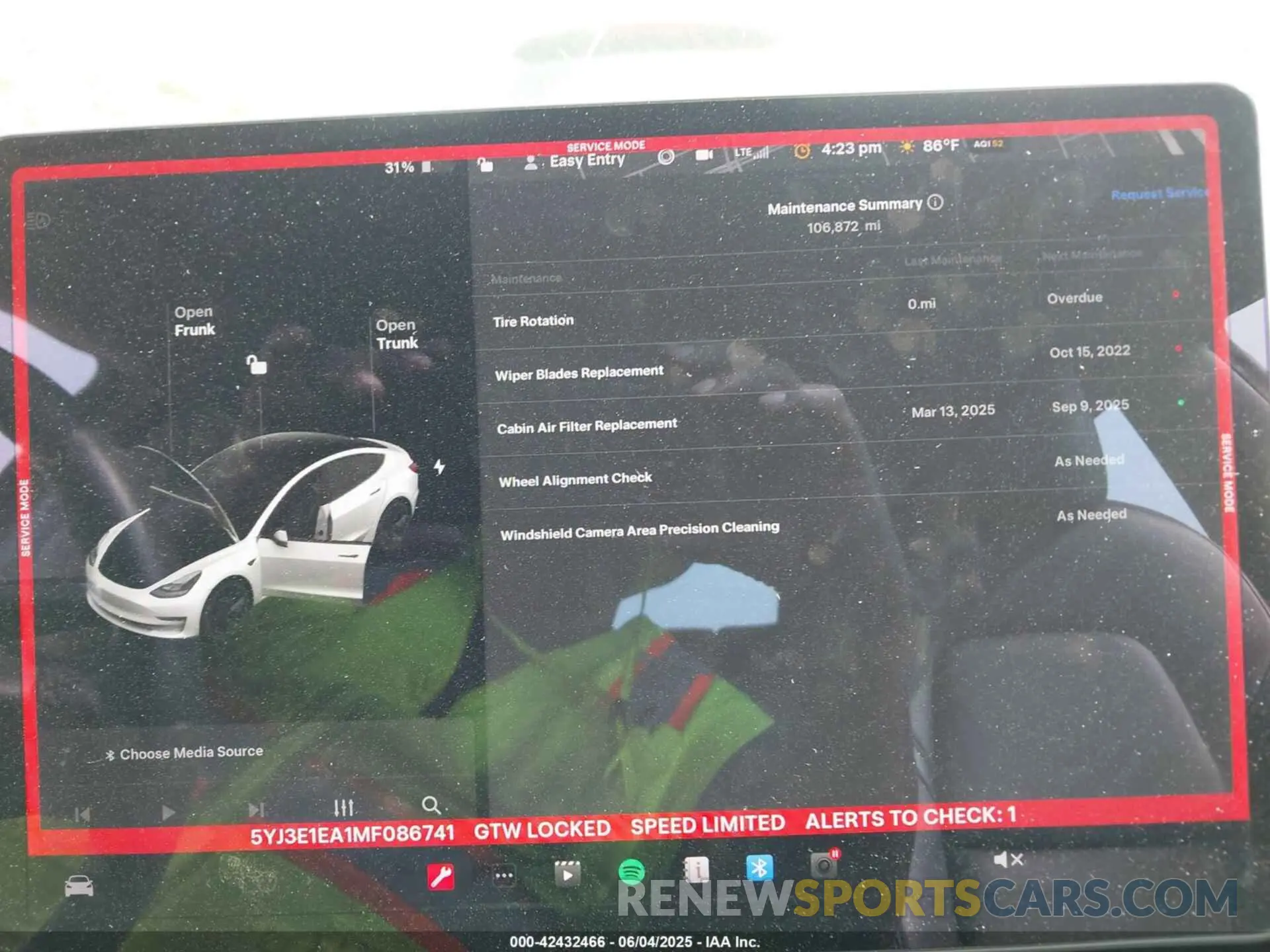 7 Photograph of a damaged car 5YJ3E1EA1MF086741 TESLA MODEL 3 2021