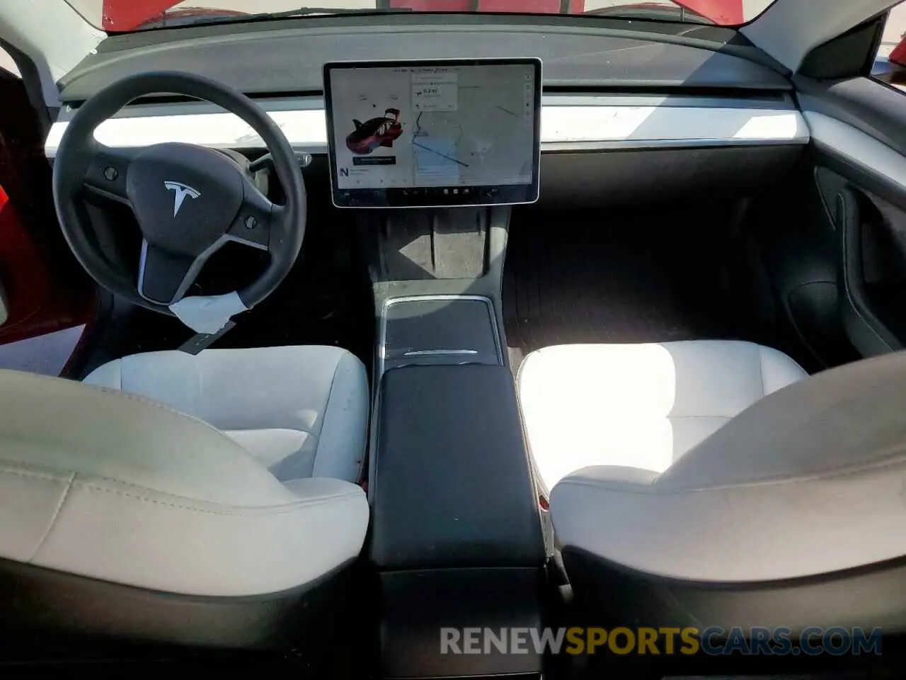 8 Photograph of a damaged car 5YJ3E1EA1MF092622 TESLA MODEL 3 2021