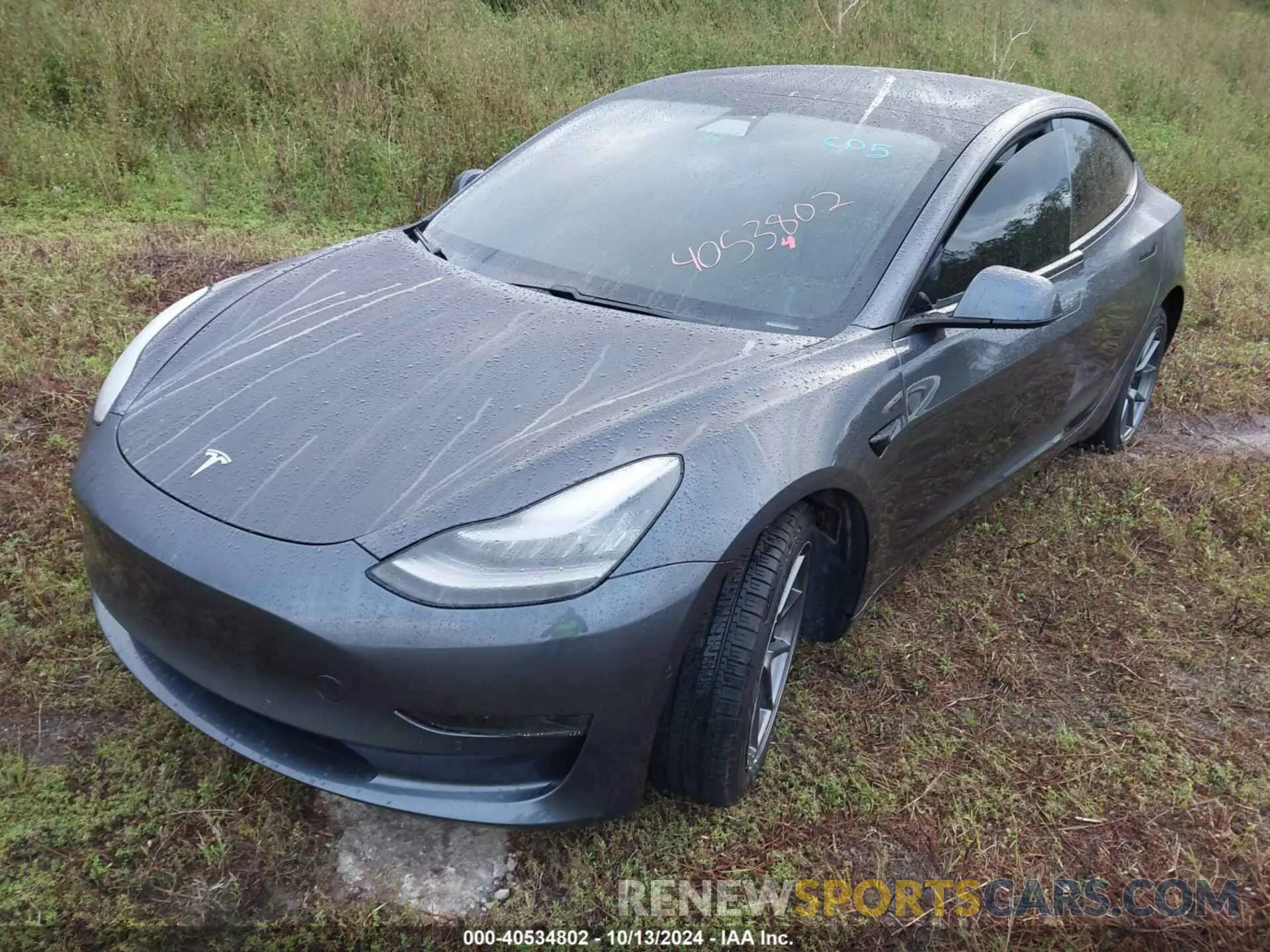 2 Photograph of a damaged car 5YJ3E1EA1MF854542 TESLA MODEL 3 2021