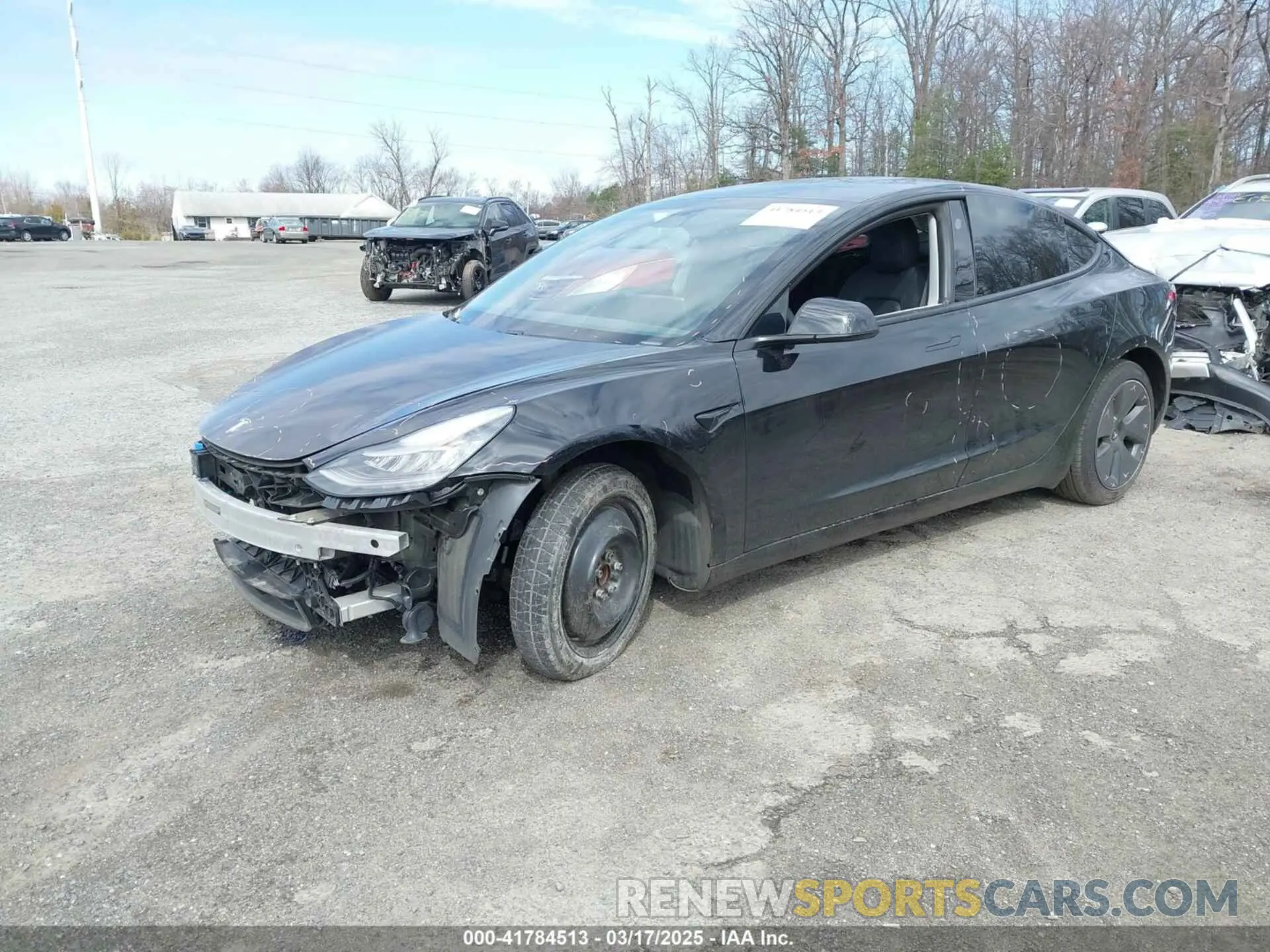 2 Photograph of a damaged car 5YJ3E1EA1MF857568 TESLA MODEL 3 2021