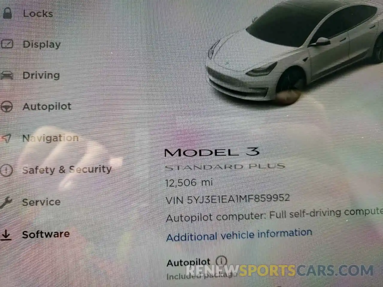 8 Photograph of a damaged car 5YJ3E1EA1MF859952 TESLA MODEL 3 2021