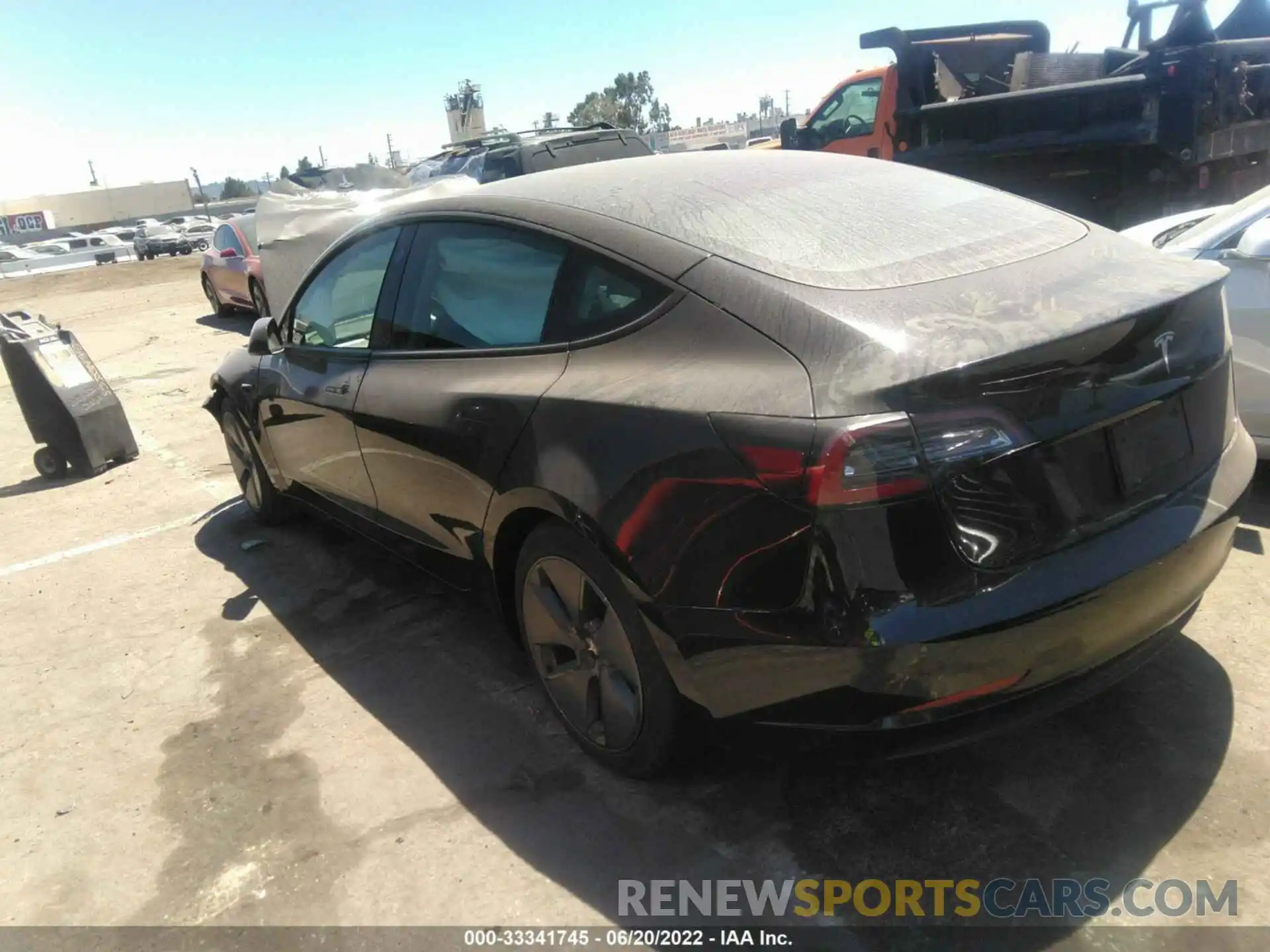 3 Photograph of a damaged car 5YJ3E1EA1MF870627 TESLA MODEL 3 2021