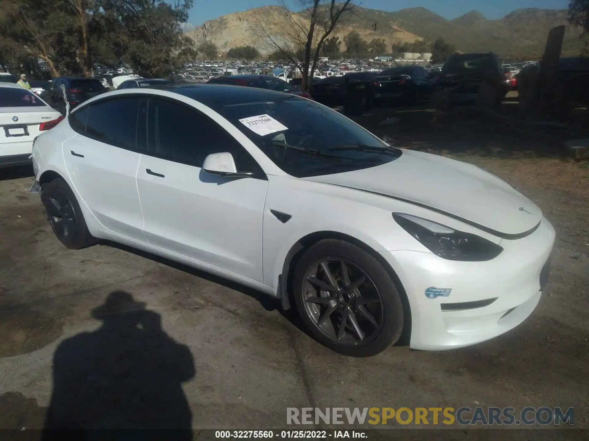 1 Photograph of a damaged car 5YJ3E1EA1MF874211 TESLA MODEL 3 2021