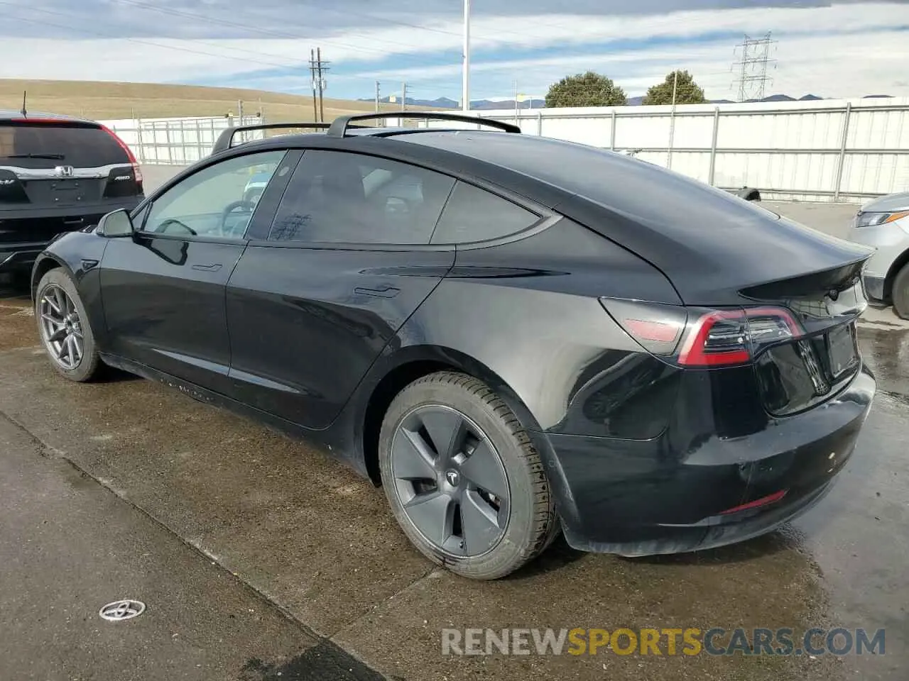 2 Photograph of a damaged car 5YJ3E1EA1MF876427 TESLA MODEL 3 2021