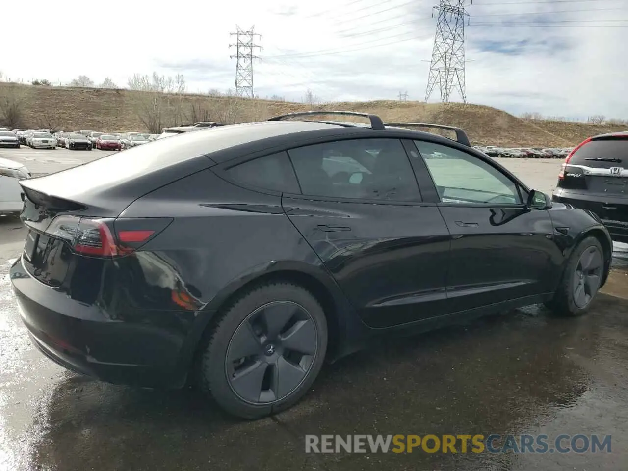 3 Photograph of a damaged car 5YJ3E1EA1MF876427 TESLA MODEL 3 2021