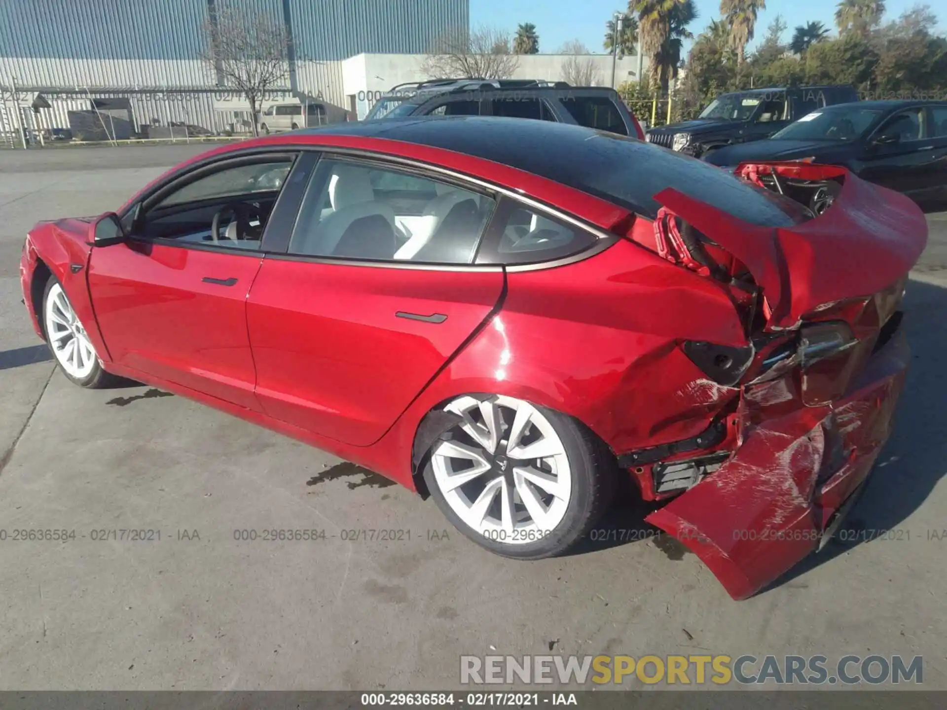 3 Photograph of a damaged car 5YJ3E1EA1MF877531 TESLA MODEL 3 2021